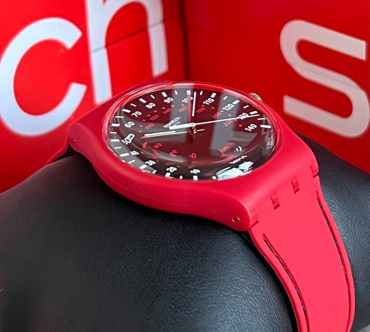 Swatch Red Brake Watch