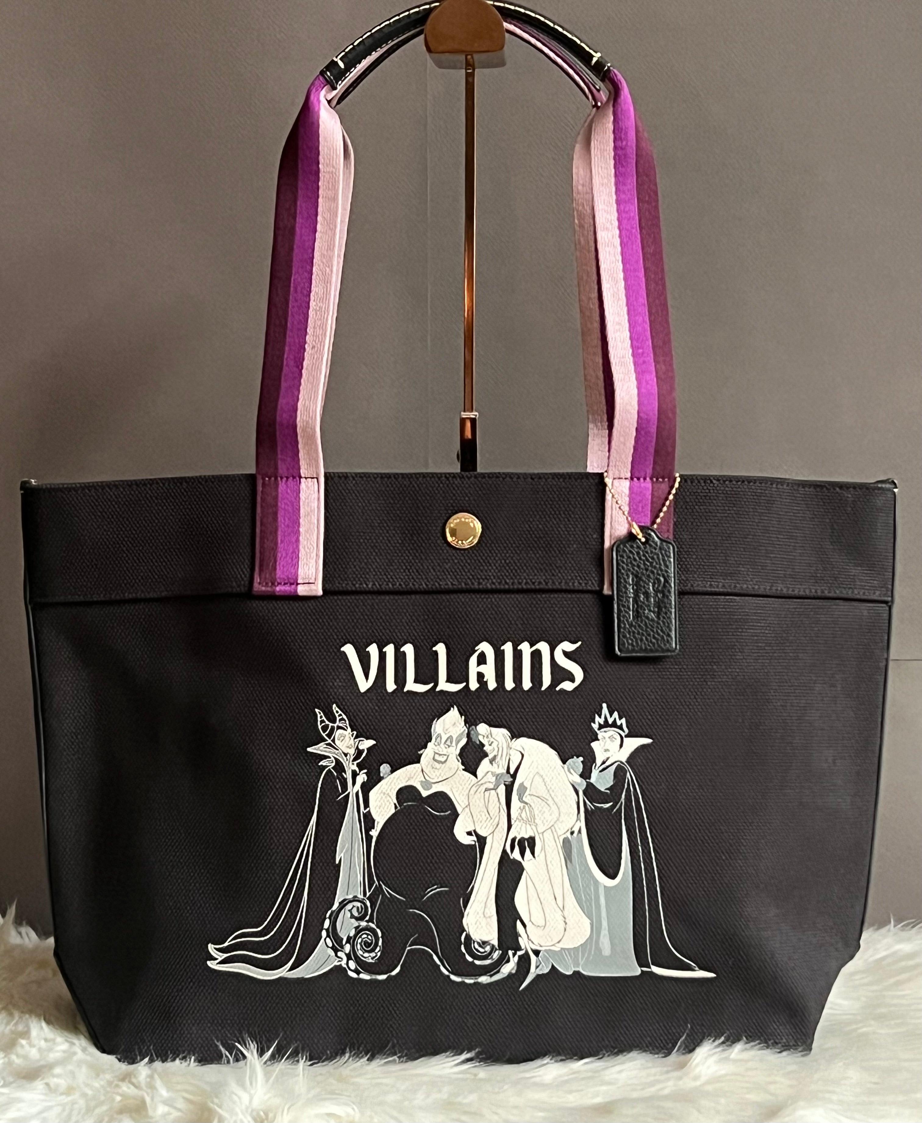 Coach X Disney fashion Tote with Villians Motif