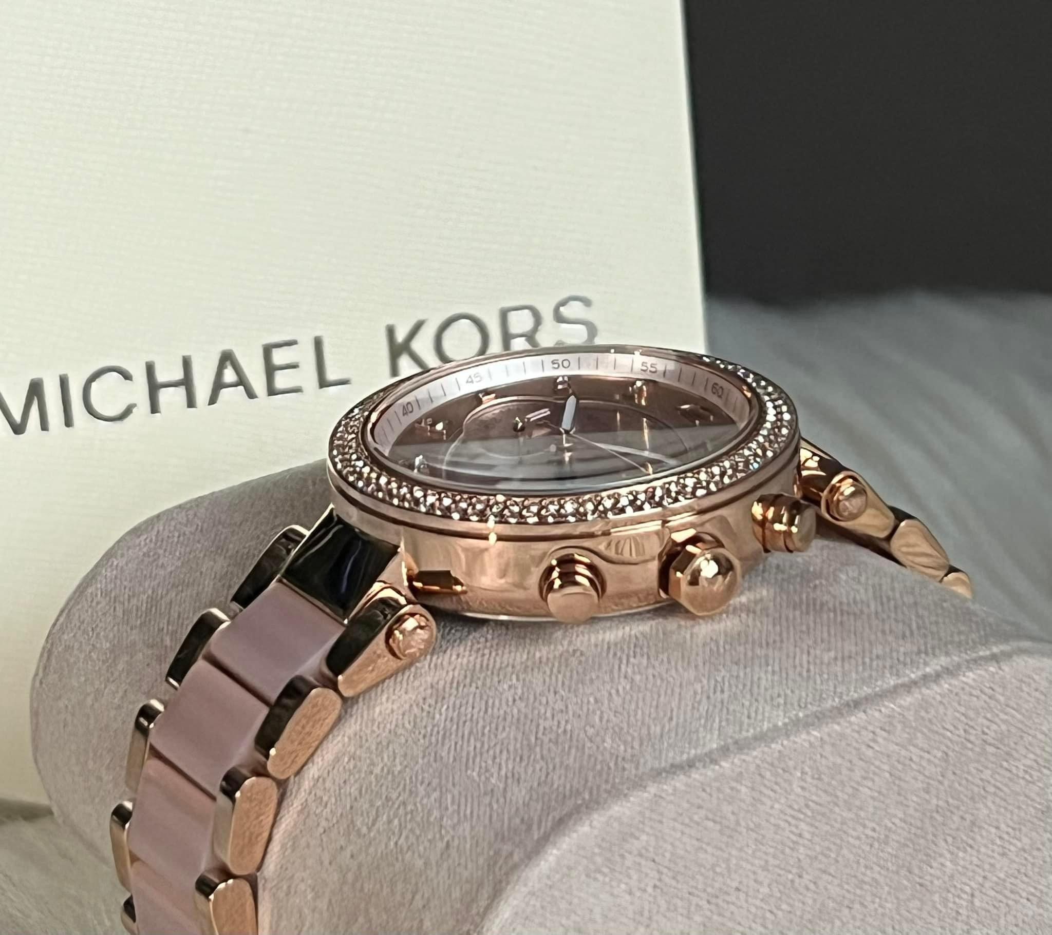 Mk women's parker watch best sale