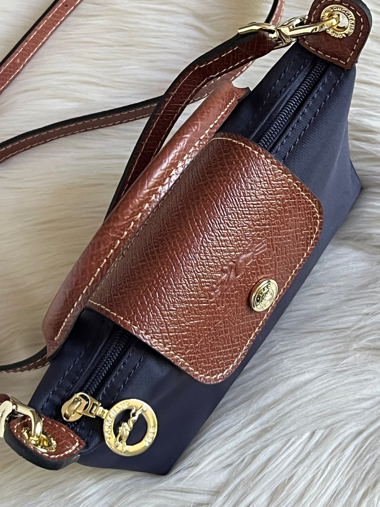 Longchamp XS Le Pliage Original Pouch with Strap