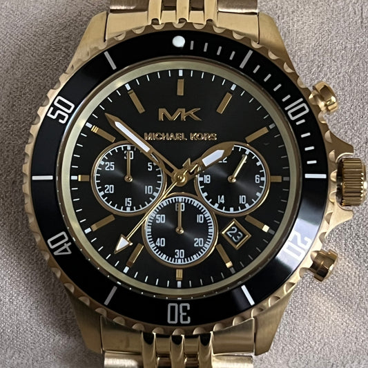 Michael Kors Men’s Bayville Chronograph Gold-Tone Watch