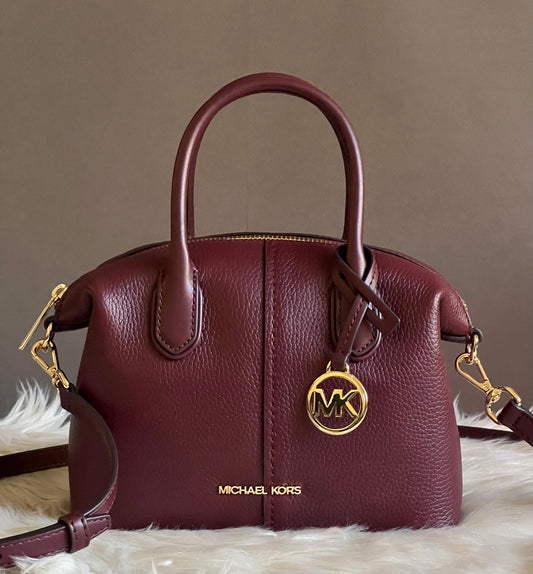 Michael Kors Hyde Small Pebbled Satchel