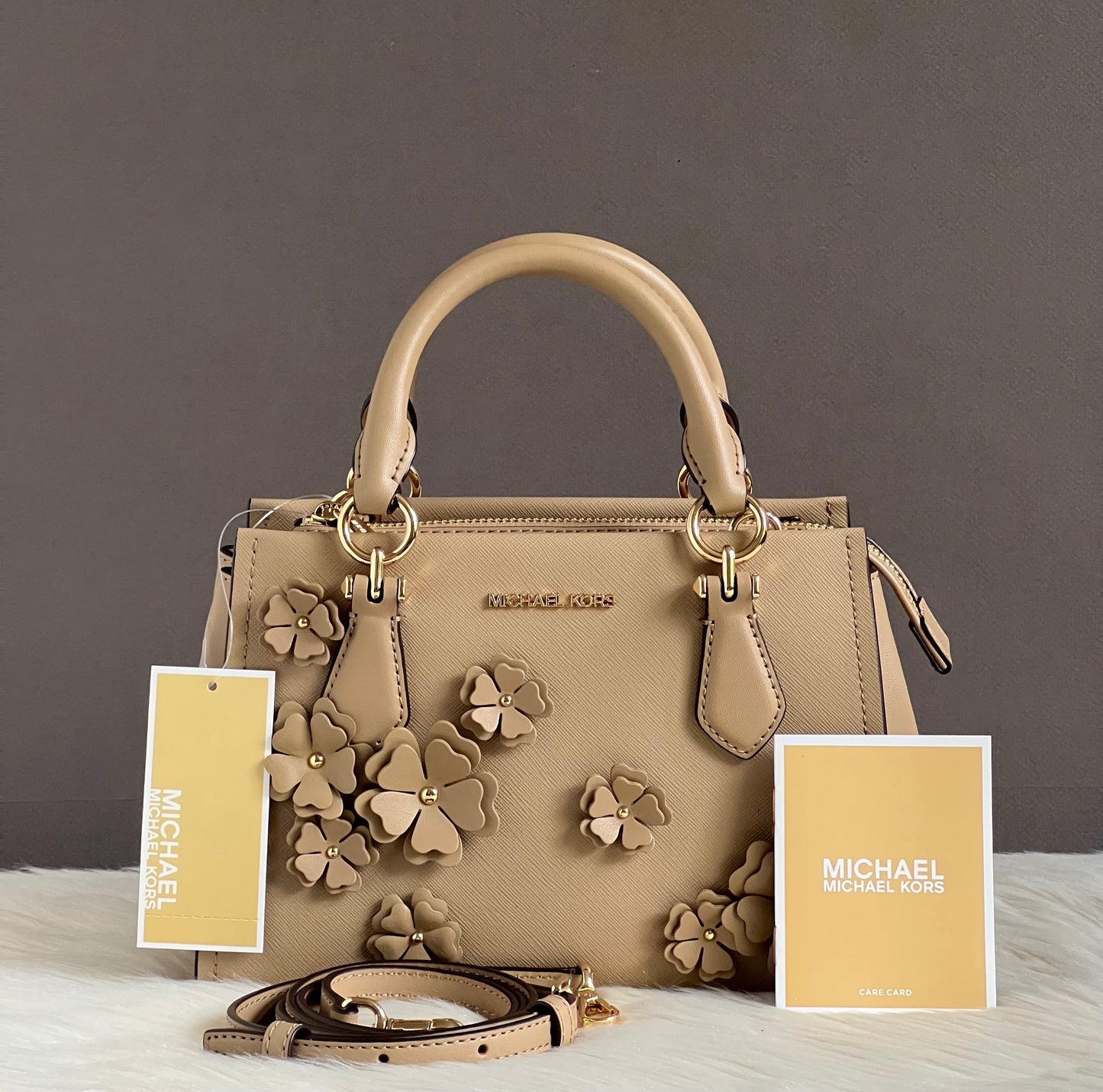Michael Kors Marilyn Small Floral Embellished Satchel