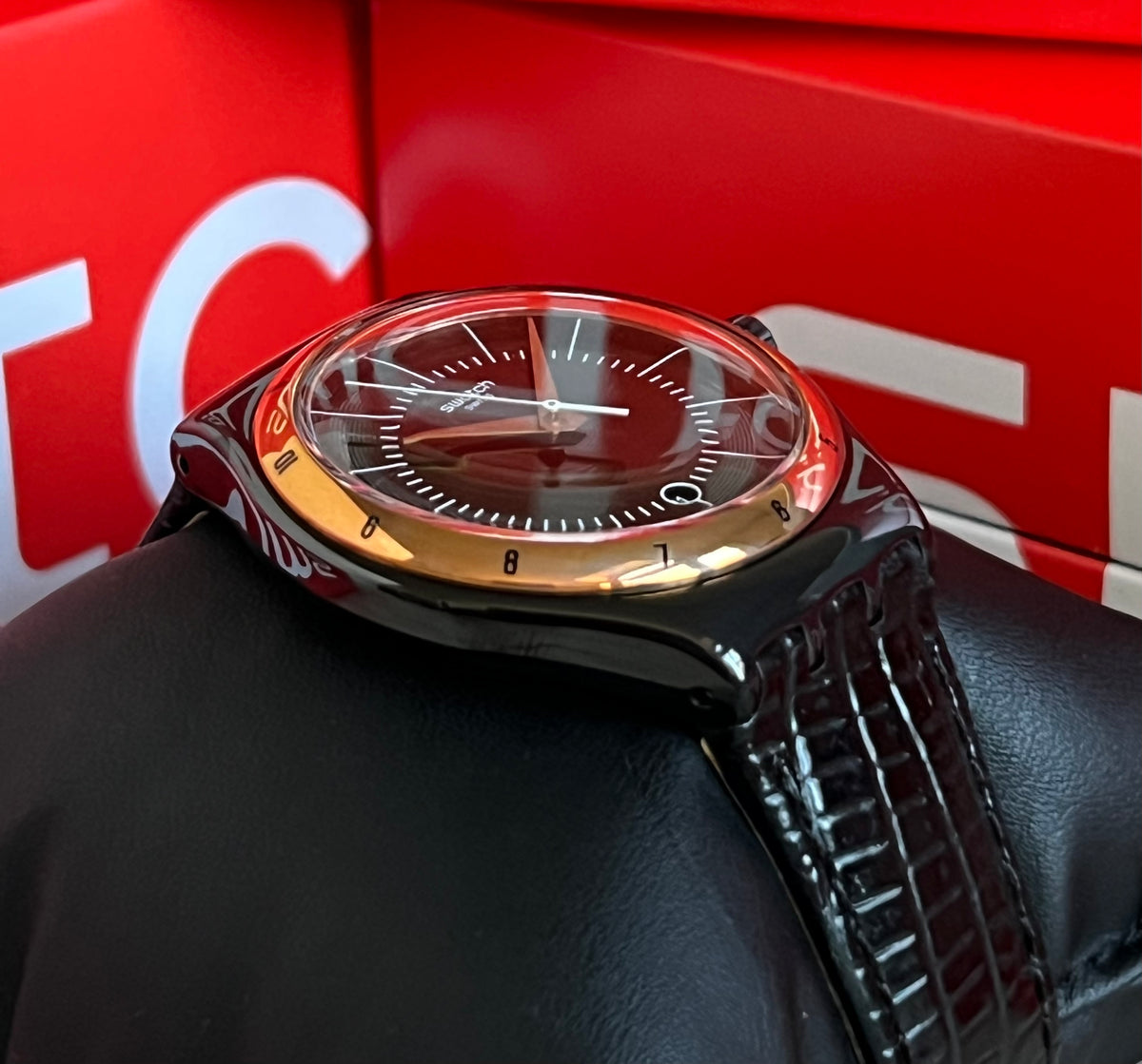 Swatch Black Nachtigall Watch