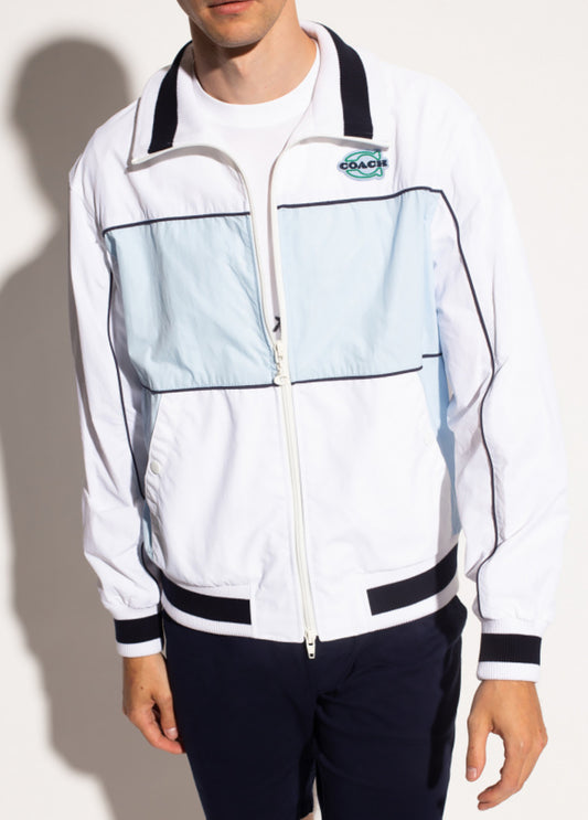 Coach Colorblock Mashup Windbreaker In Recycled Nylon