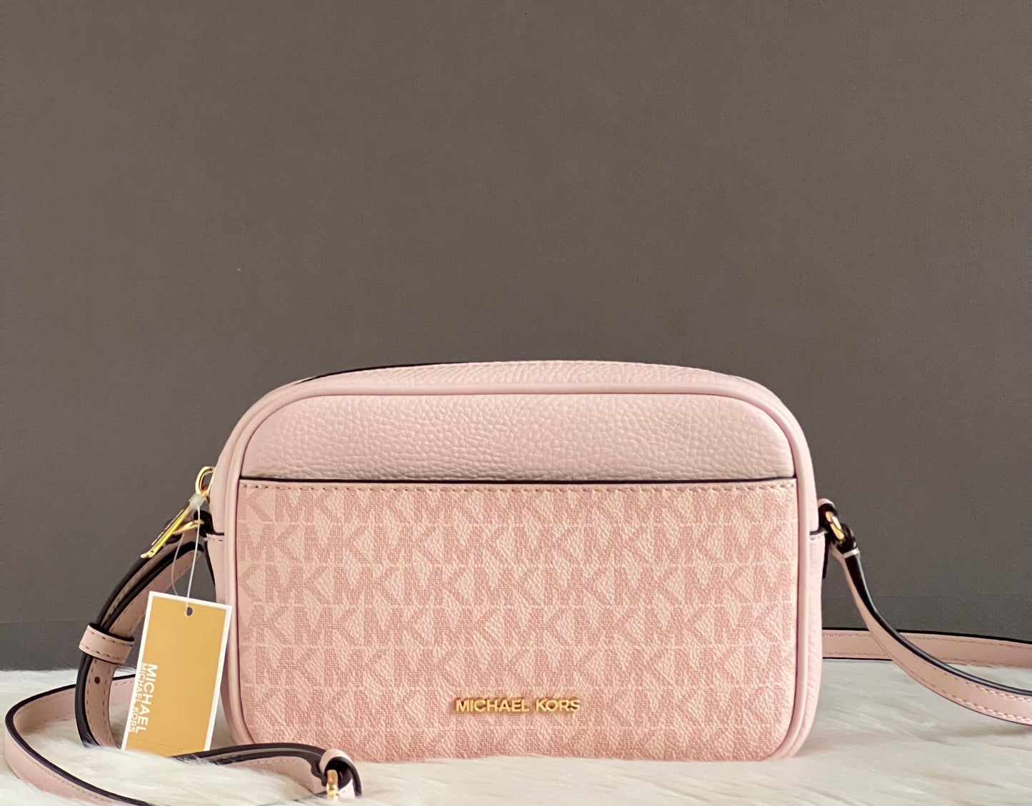Michael Kors Jet Set Small Signature Logo Camera Crossbody Bag