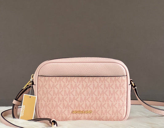 Michael Kors Jet Set Small Signature Logo Camera Crossbody Bag