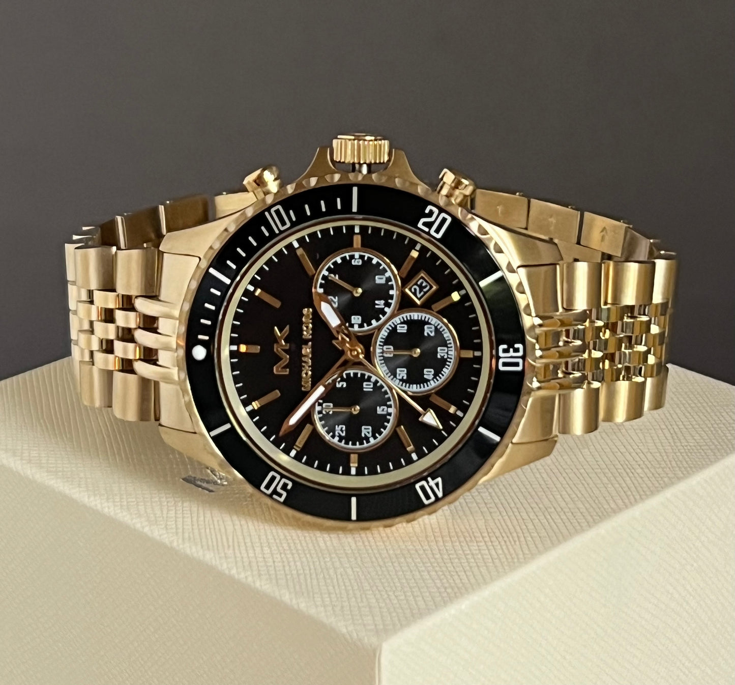 Michael Kors Men’s Bayville Chronograph Gold-Tone Watch