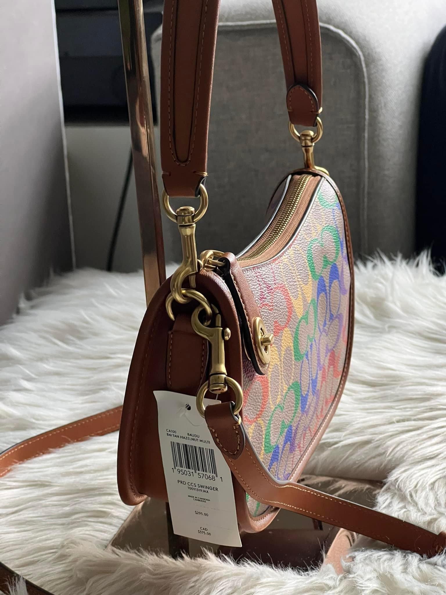 Coach swinger23 rainbow hotsell crossbody handbag CA100