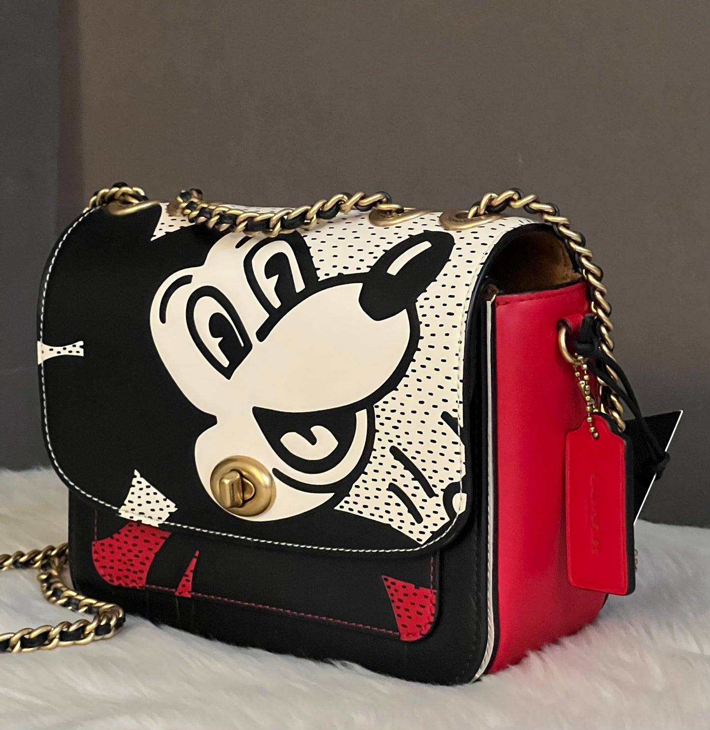 Coach Disney Mickey Mouse X Keith Haring Madison Shoulder Bag 19
