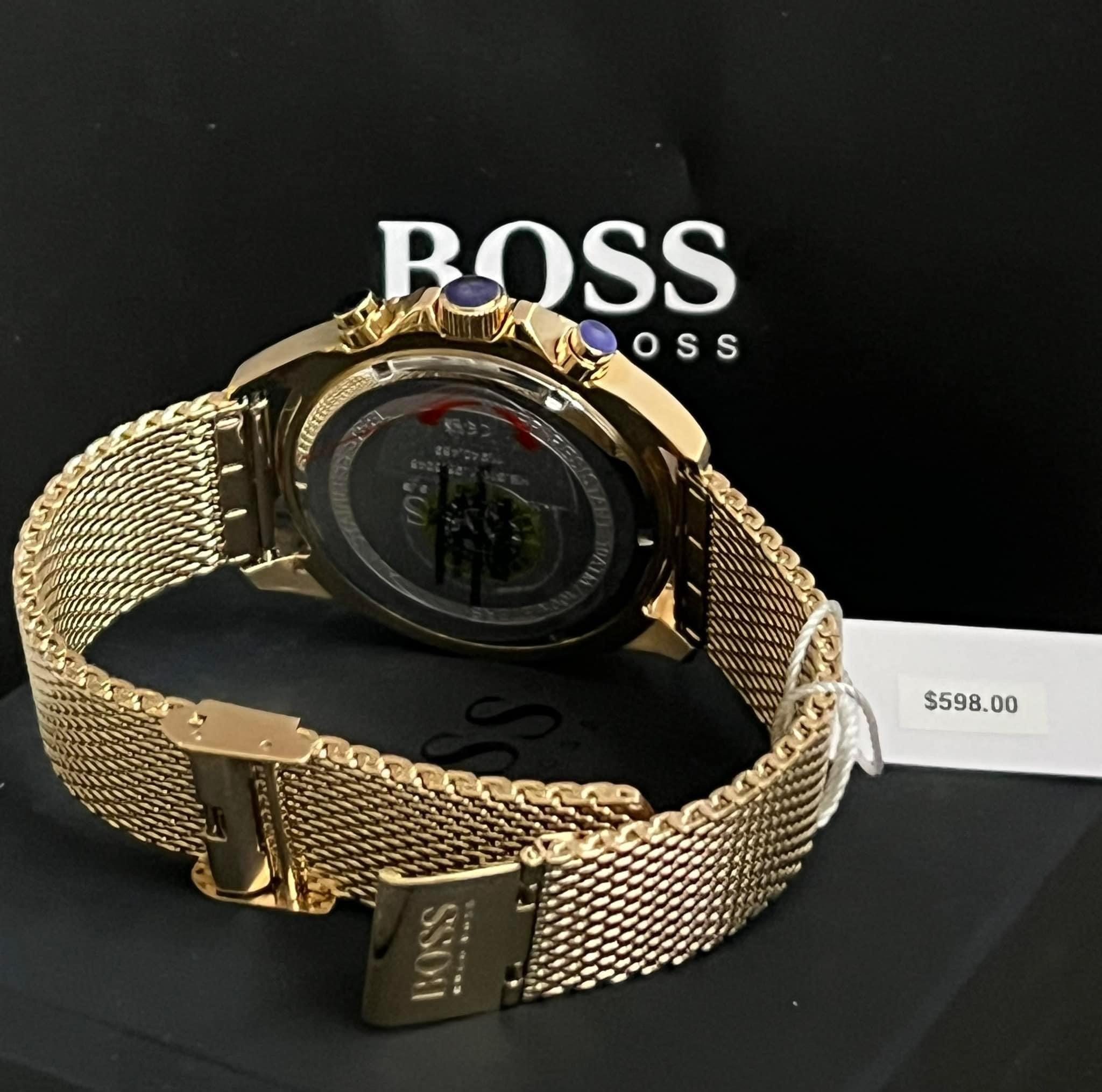 Hugo Boss Men s Ocean Gold Steel Watch