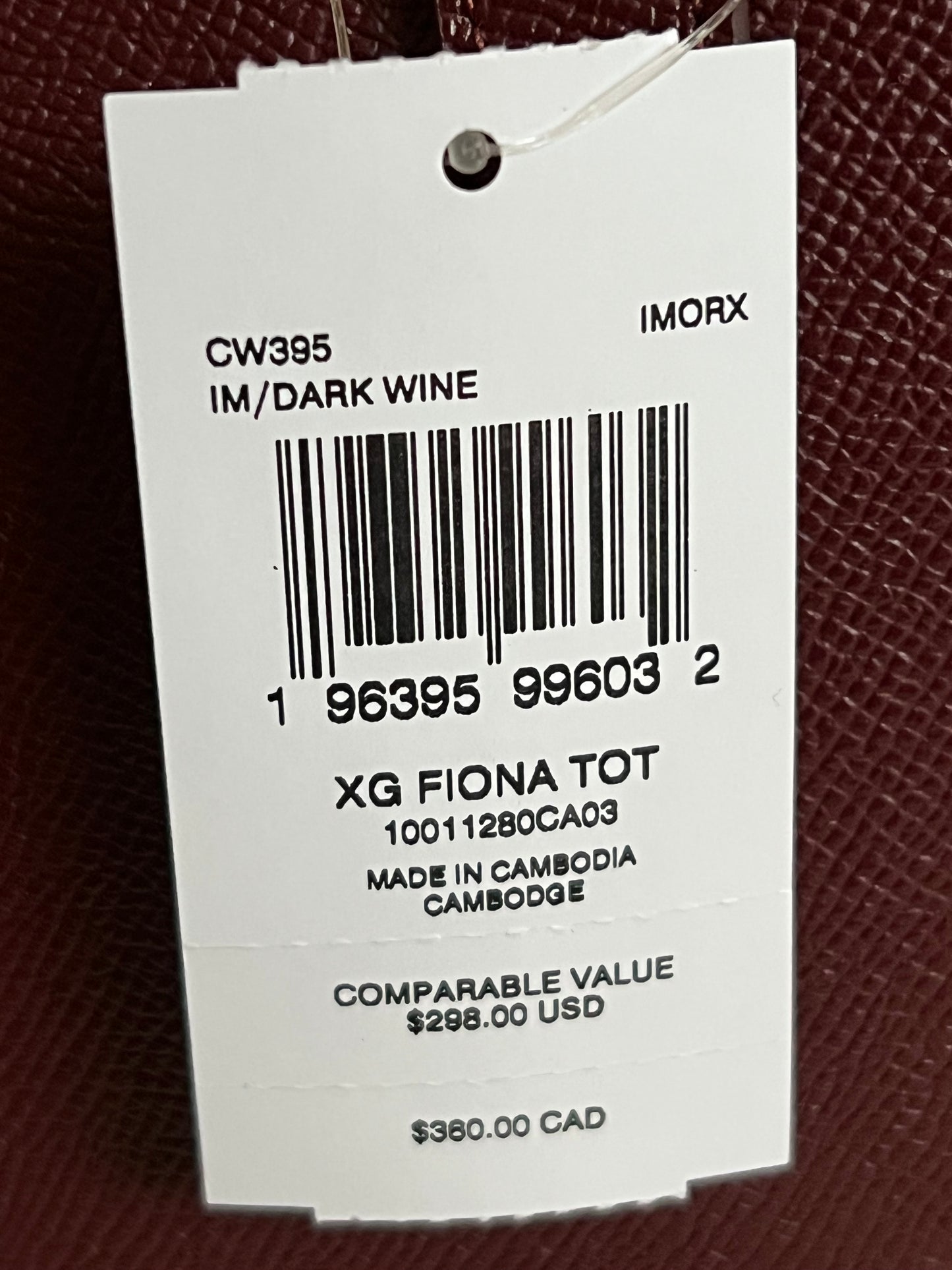 Coach Fiona Zip Tote Bag