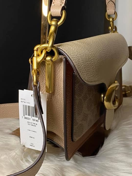 Coach Tabby Shoulder Bag 26 with Signature Canvas