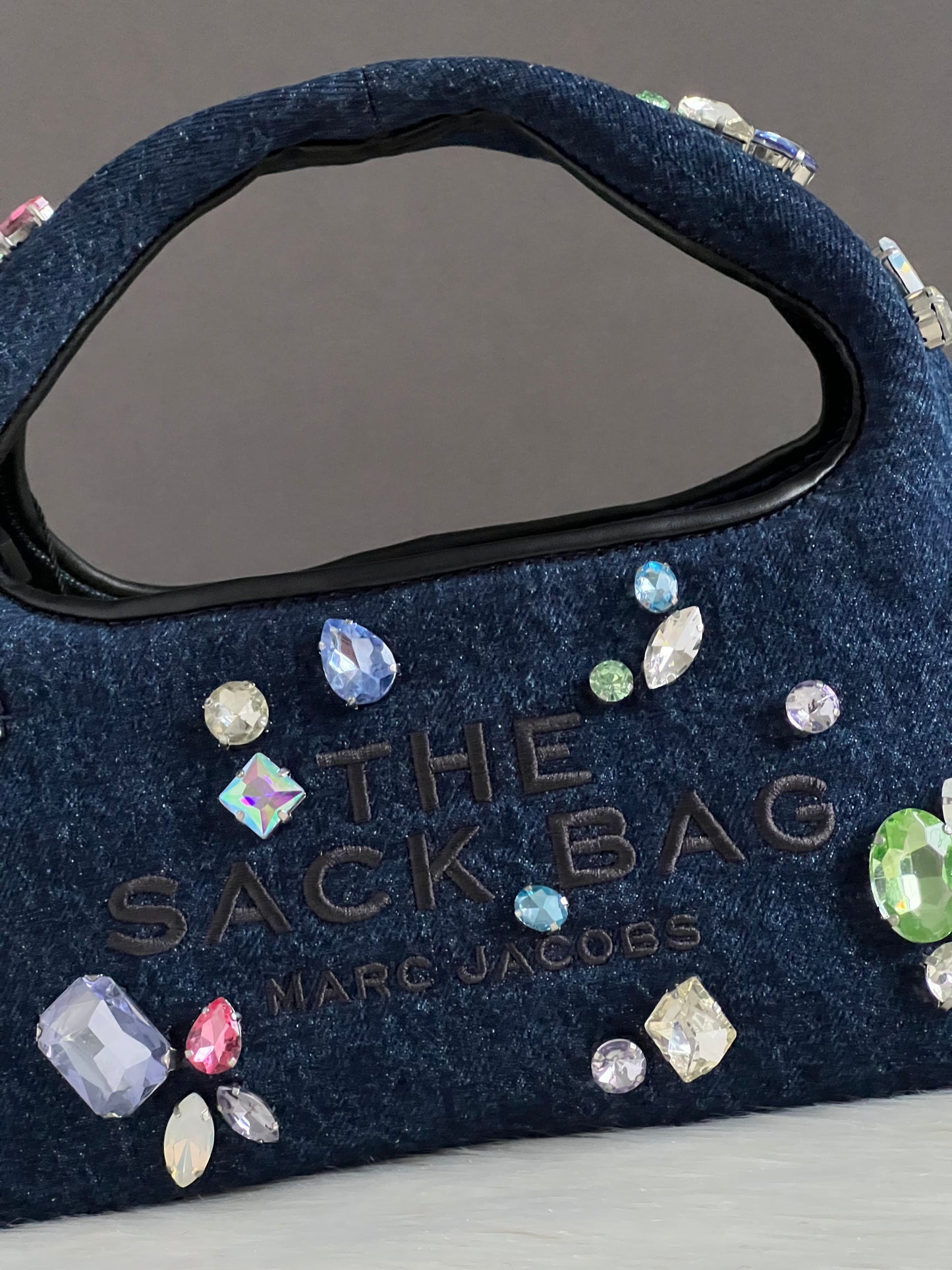 Marc Jacobs The Gem Denim Mini Sack Bag