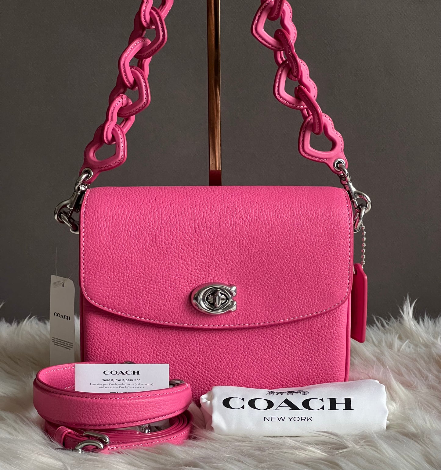 Coach Cassie Crossbody 19 with Heart Strap