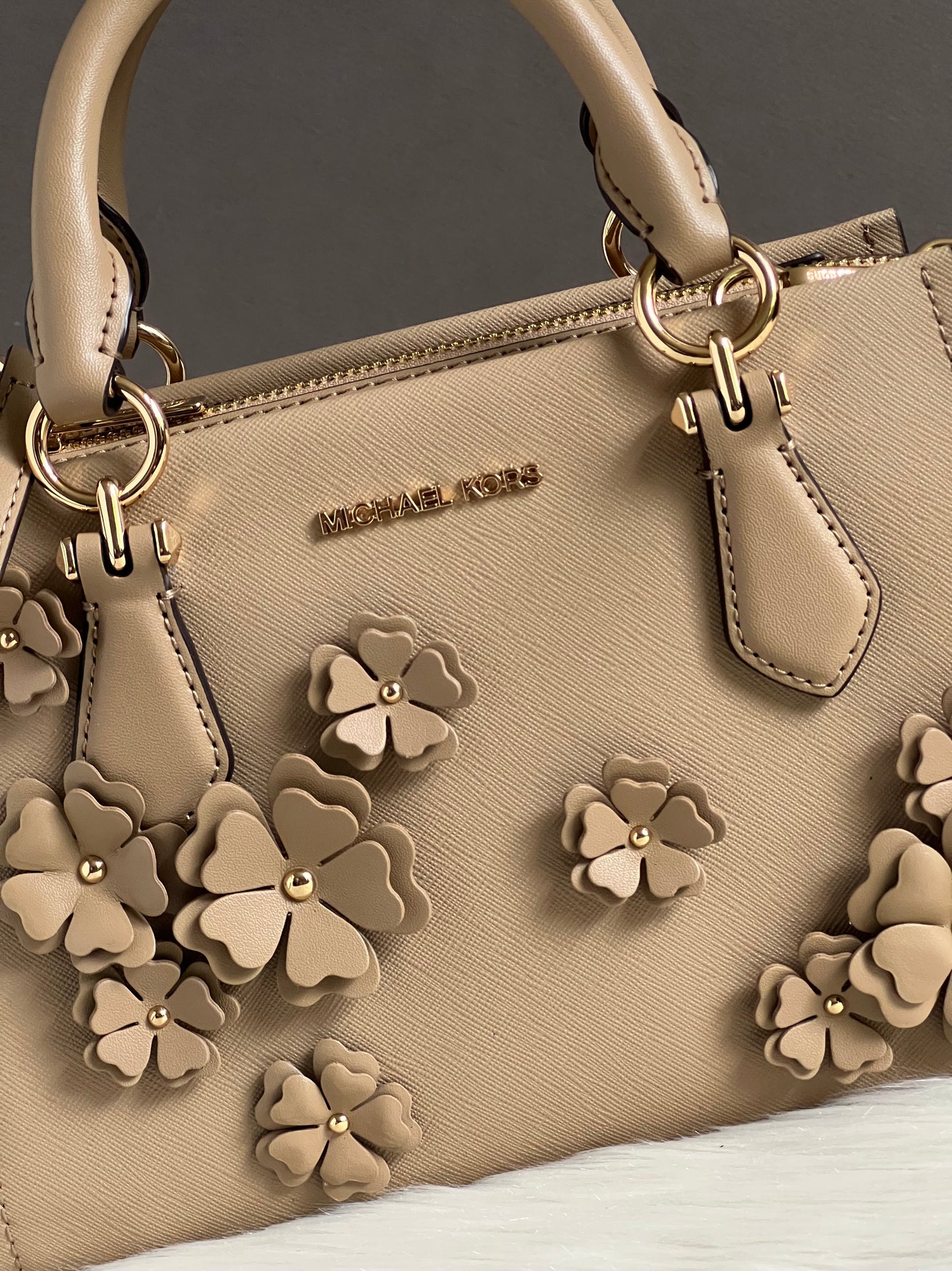 Michael Kors Marilyn Small Floral Embellished Satchel