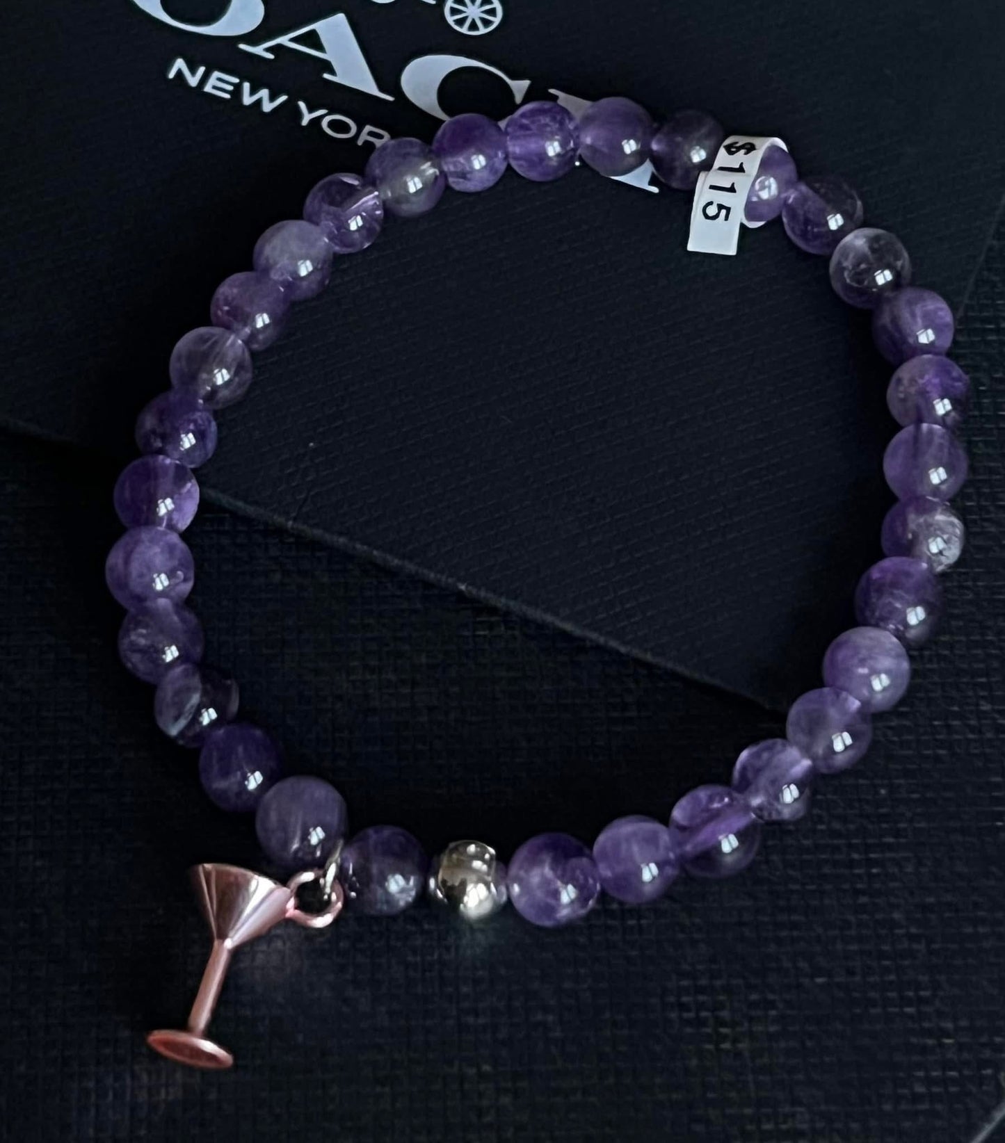 Coach Charm Bead Bracelet