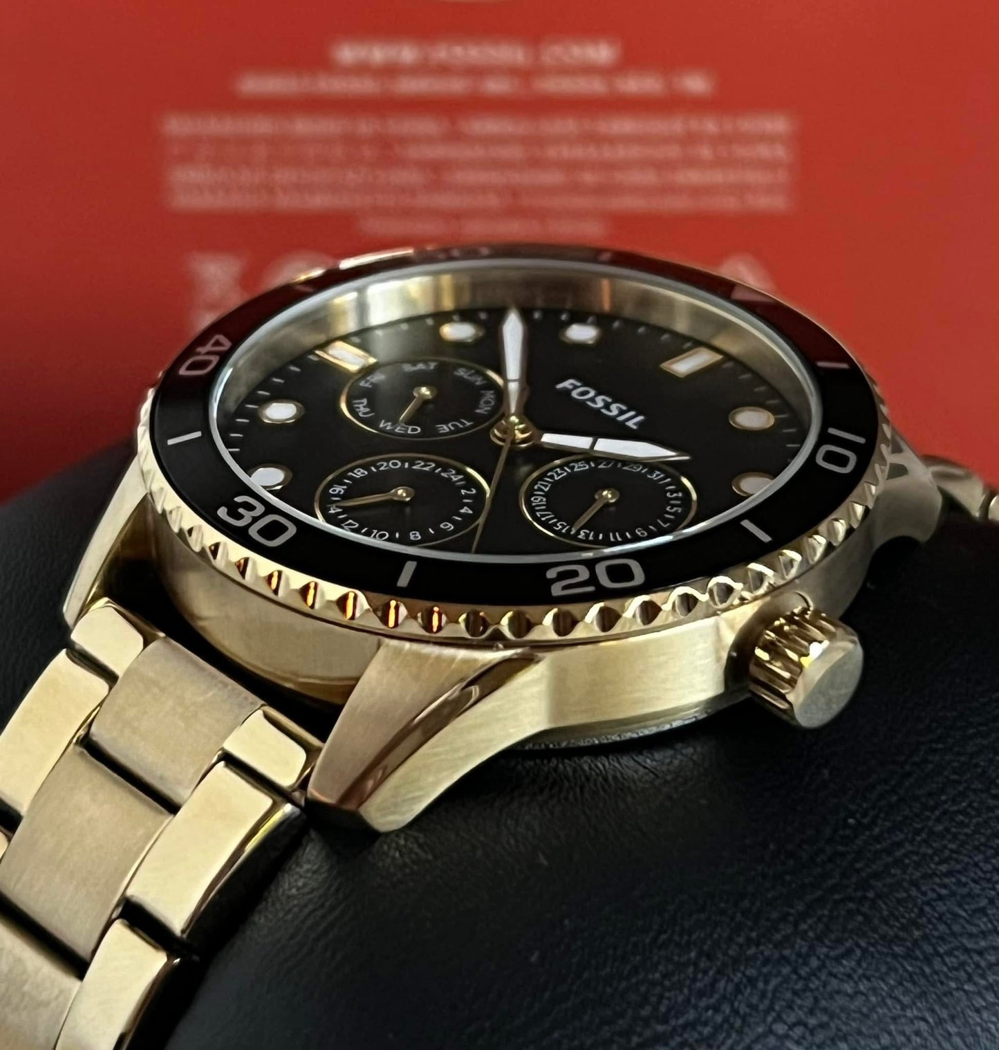 Fossil Women’s Multifunction Gold-Stainless Steel Watch Set