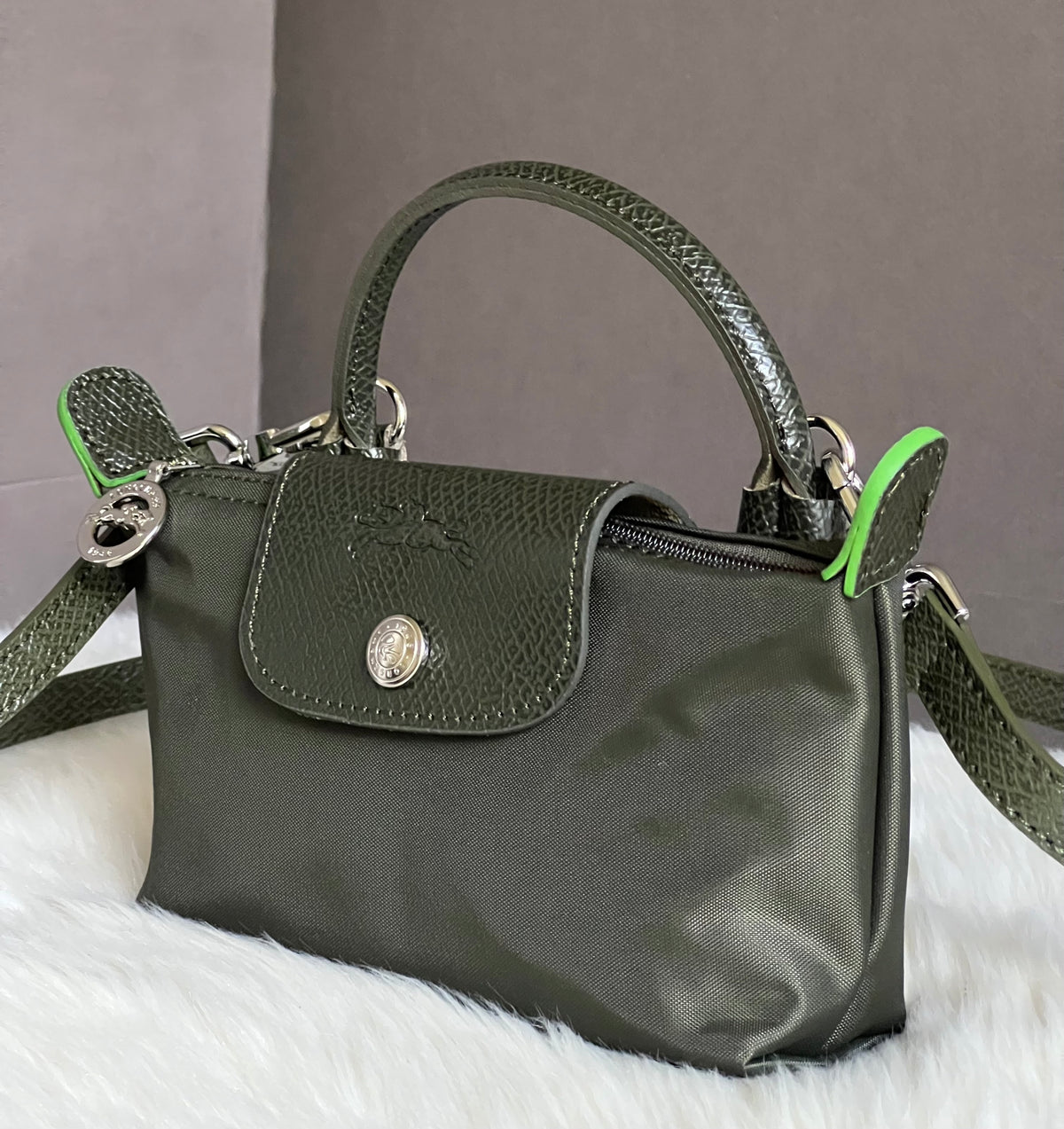 Longchamp XS Le Pliage Original Pouch with Strap