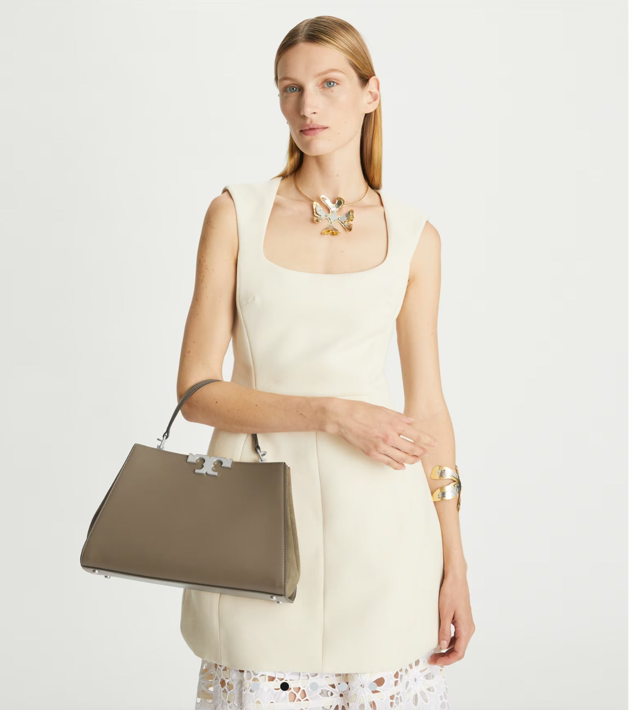 Tory Burch Eleanor Pebbled Satchel