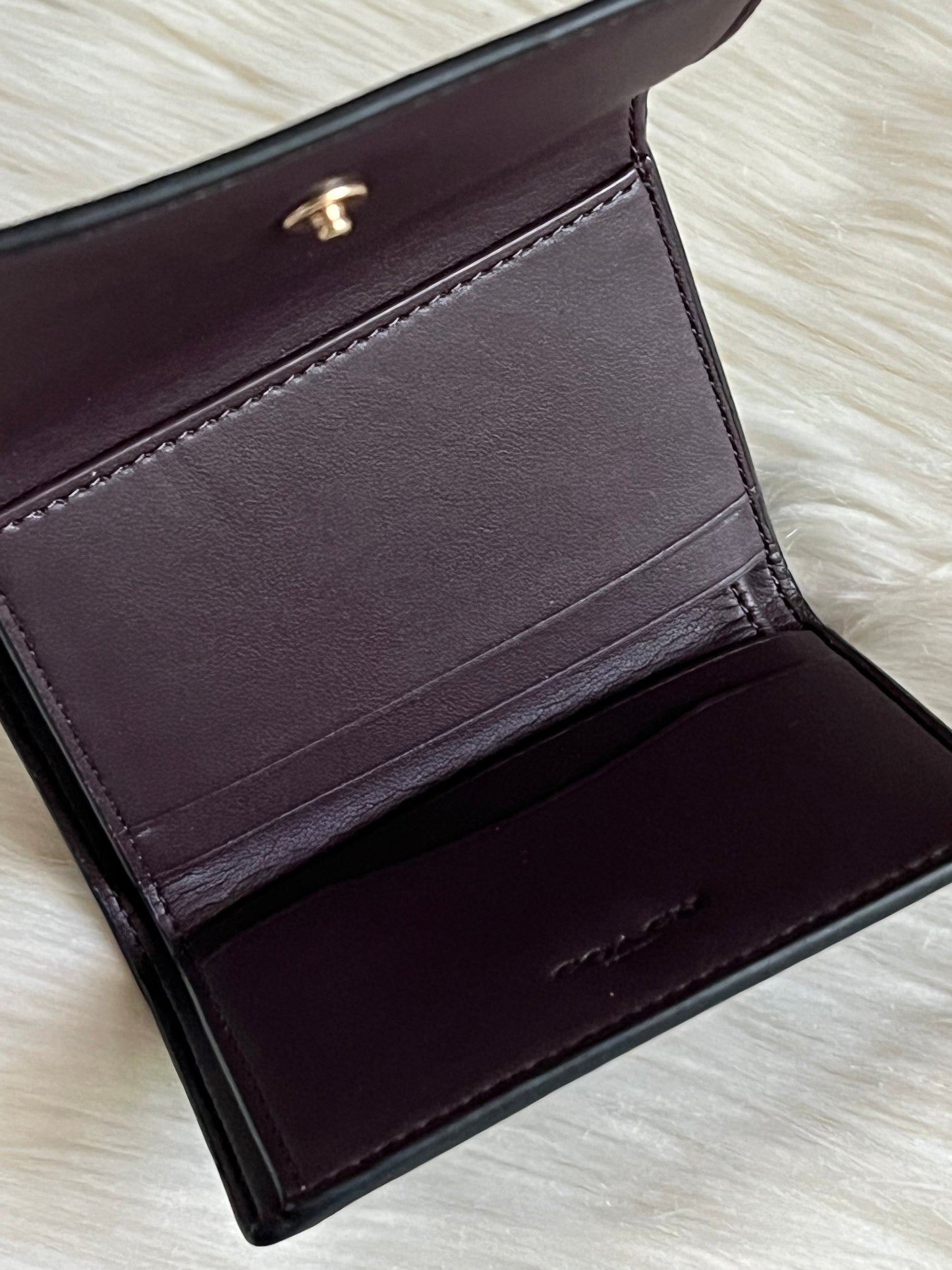 Coach Card Holder Wallet In Signature Canvas