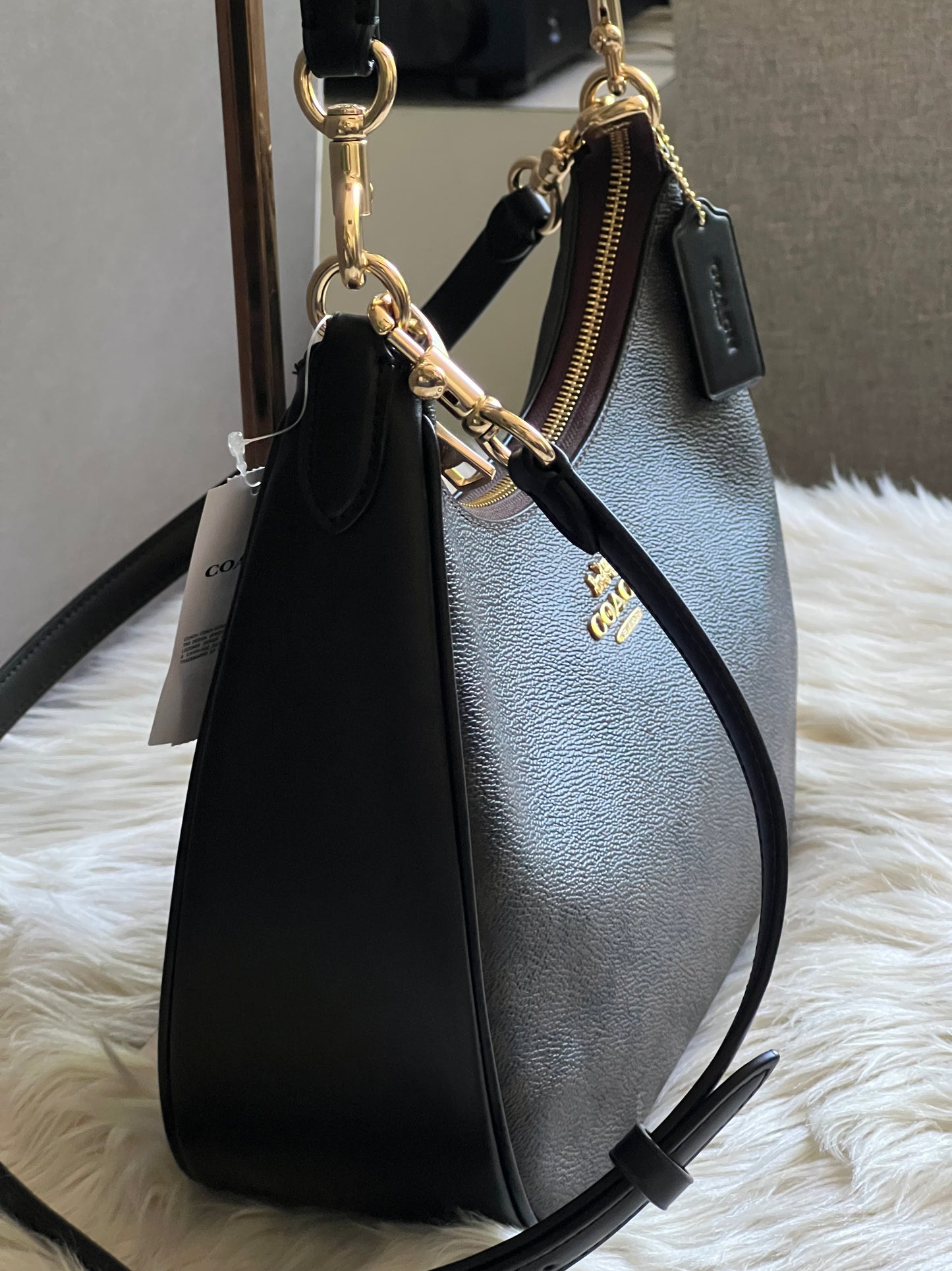 Coach Teri Hobo Bag in Signature Canvas