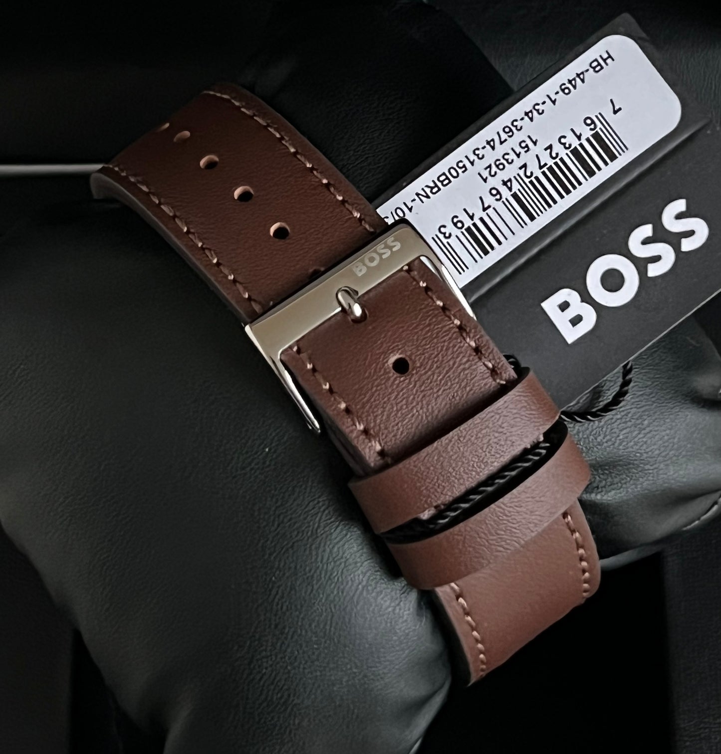 Hugo Boss Men’s Allure Chronograph Leather Strap Watch
