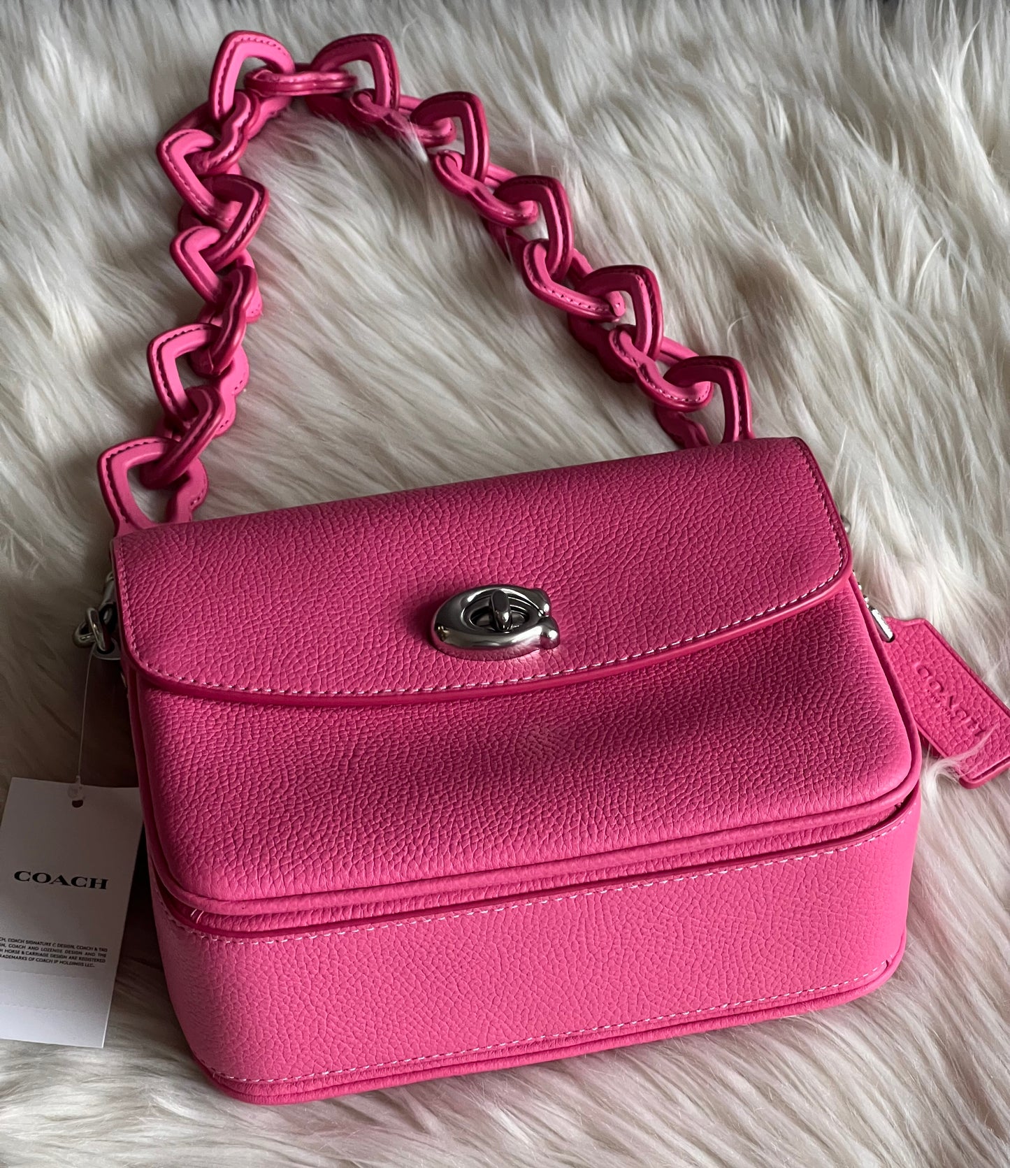 Coach Cassie Crossbody 19 with Heart Strap