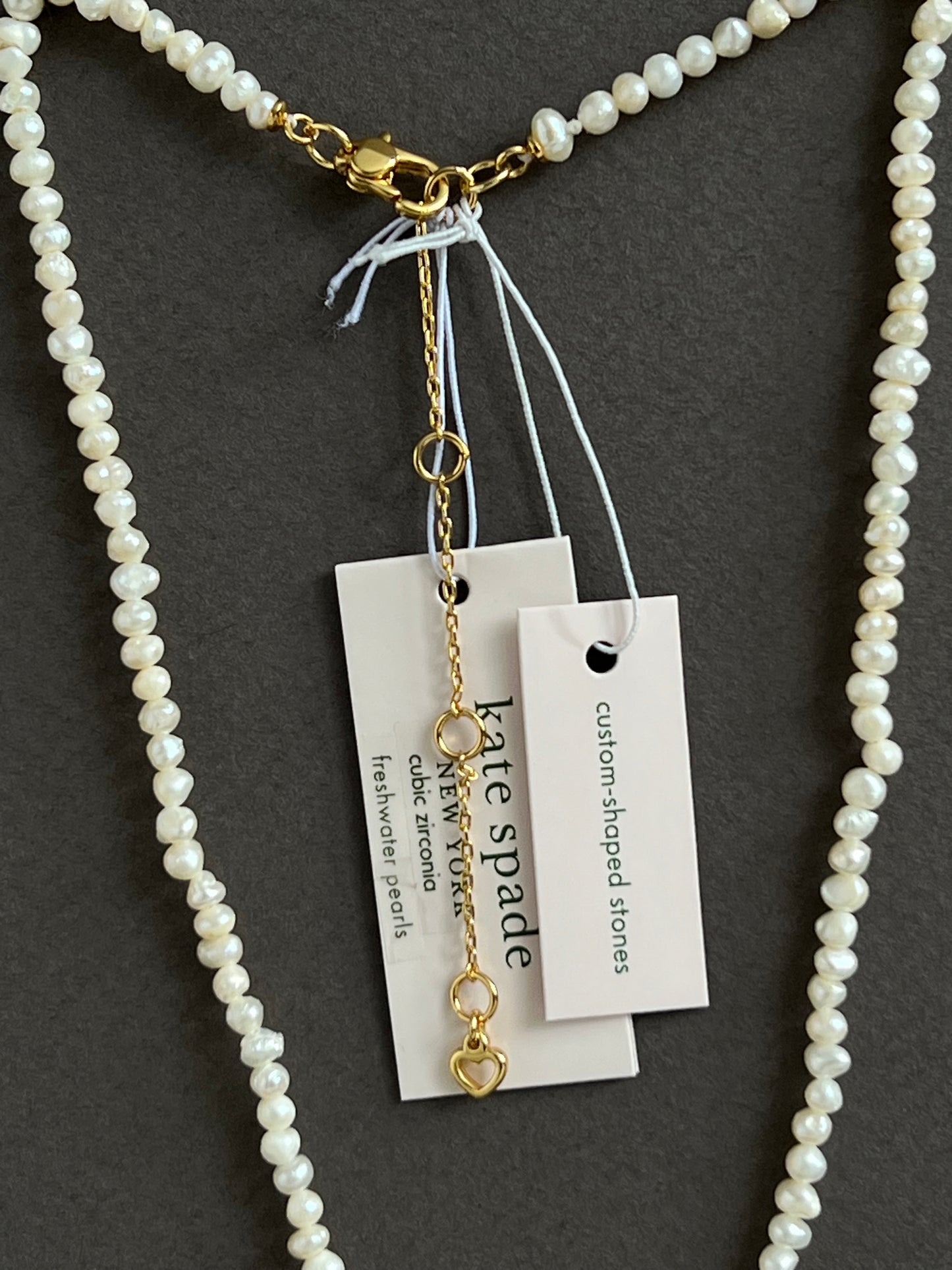 Kate Spade My Love Pearl Strand Heart Pendant