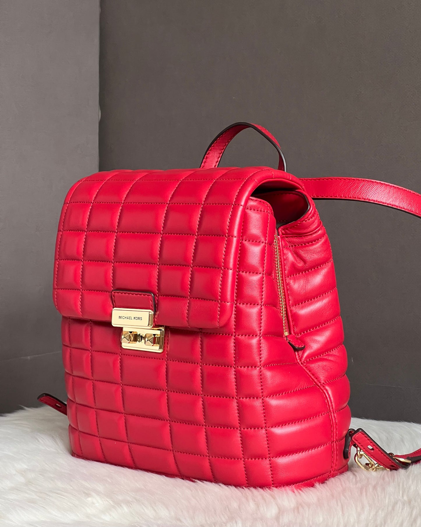 Michael Kors Tribeca Small Quilted Leather Backpack