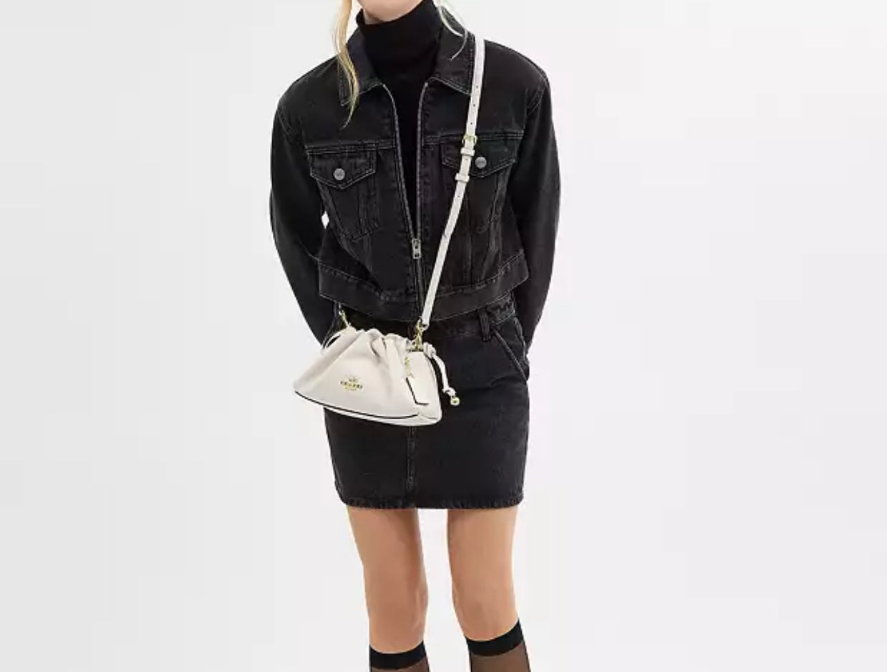 Coach Faye Shoulder Bag with Ruching