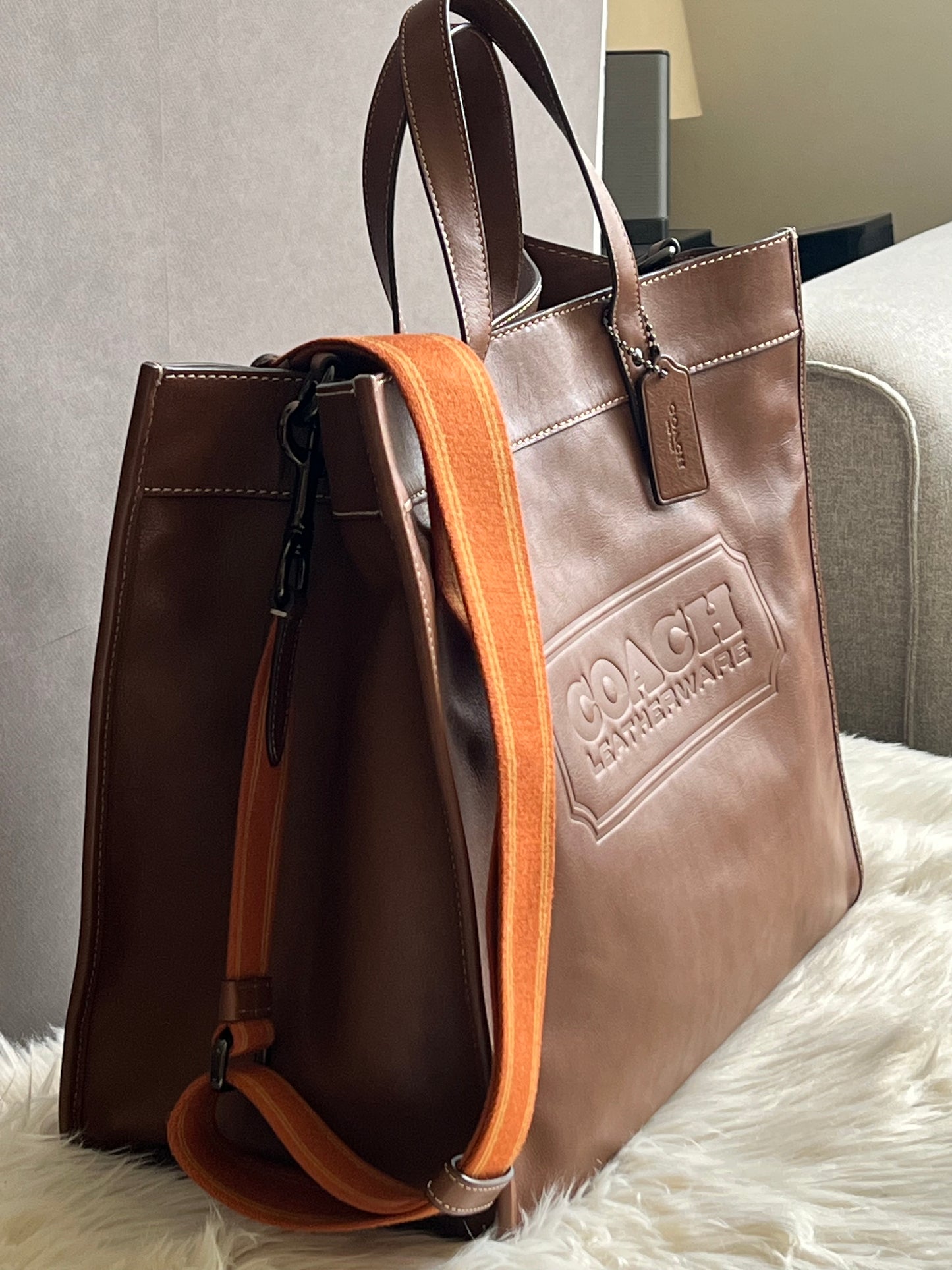 Coach Field Tote 40 with Coach Badge