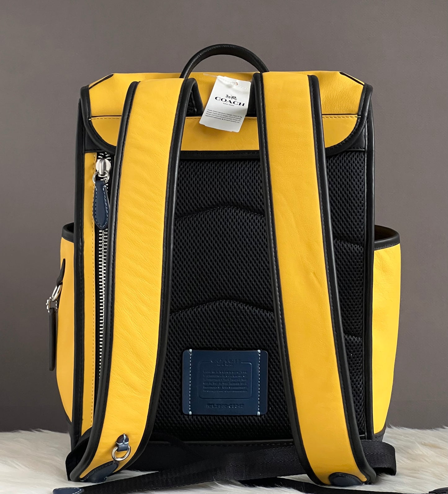 Coach League Flap Backpack in Colorblock