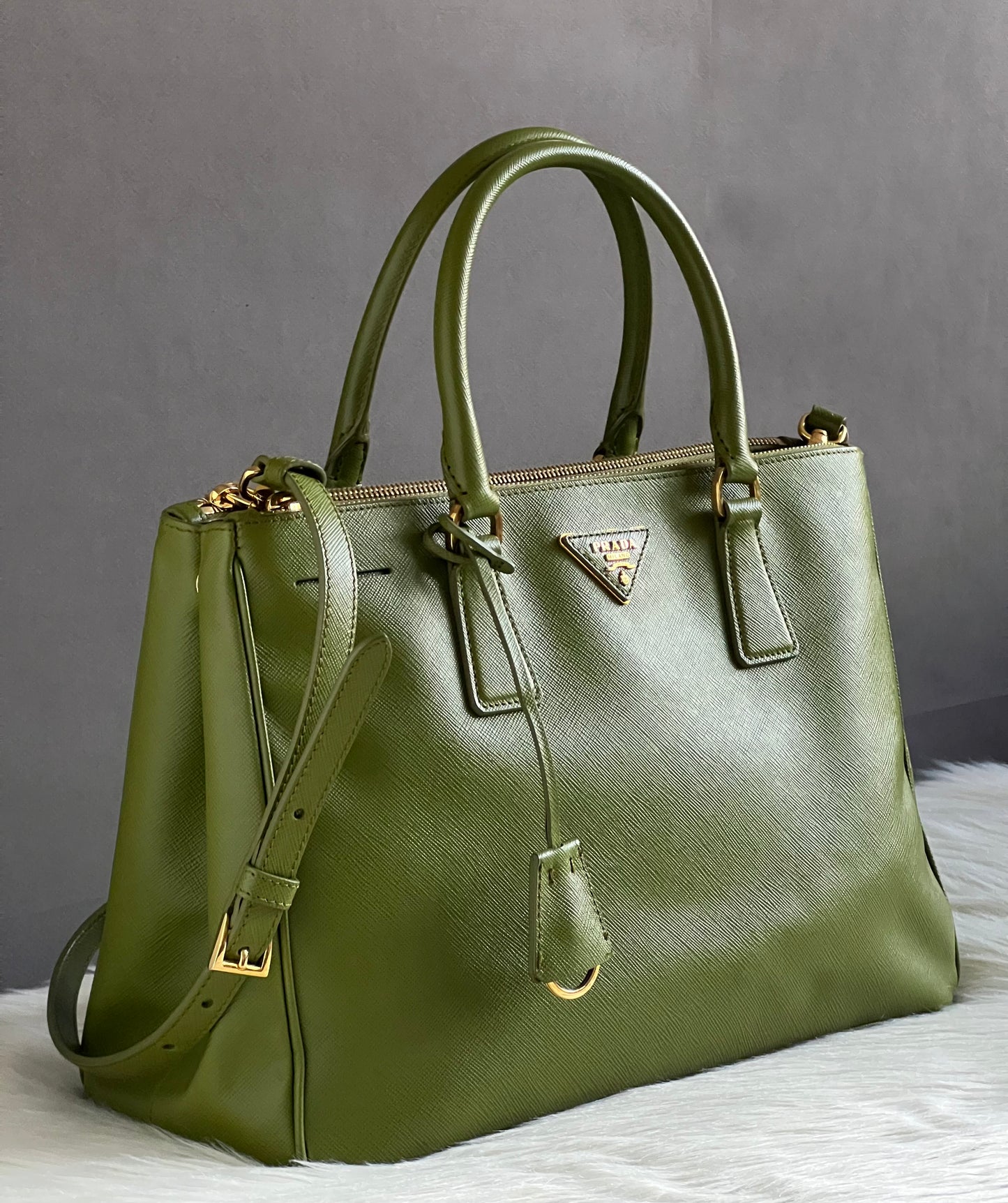 Prada Large Saffiano Lux Galleria Tote Bag