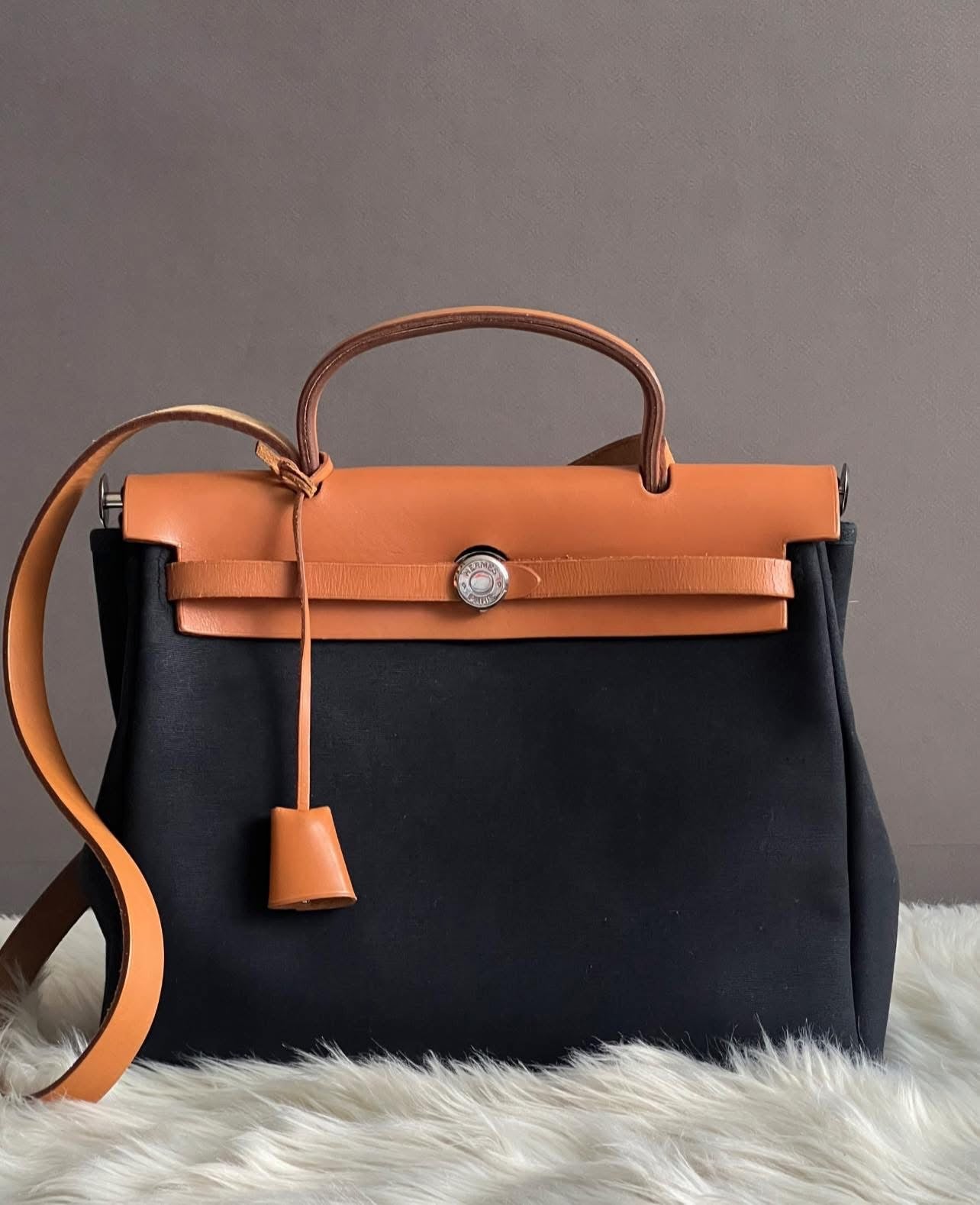 PRE-LOVED - Hermes Vintage Herbag 31 2-in-1 Bag