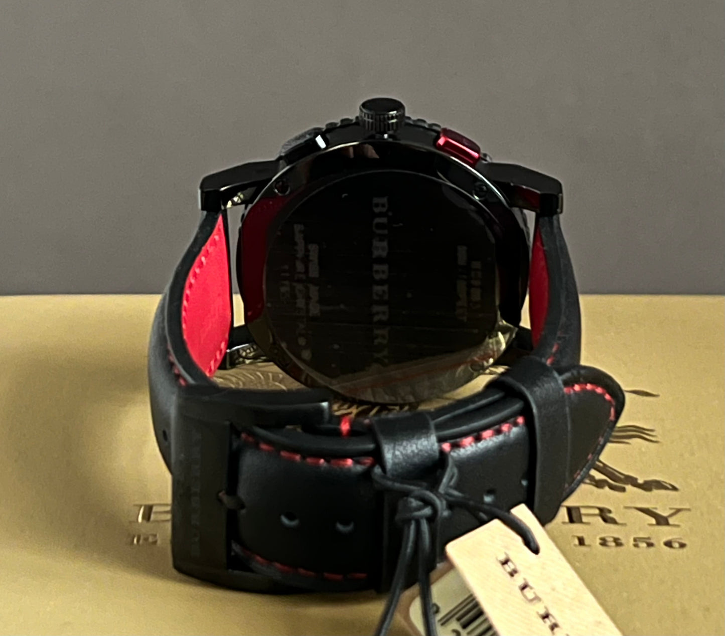 Burberry The City Chronograph Leather Strap Watch