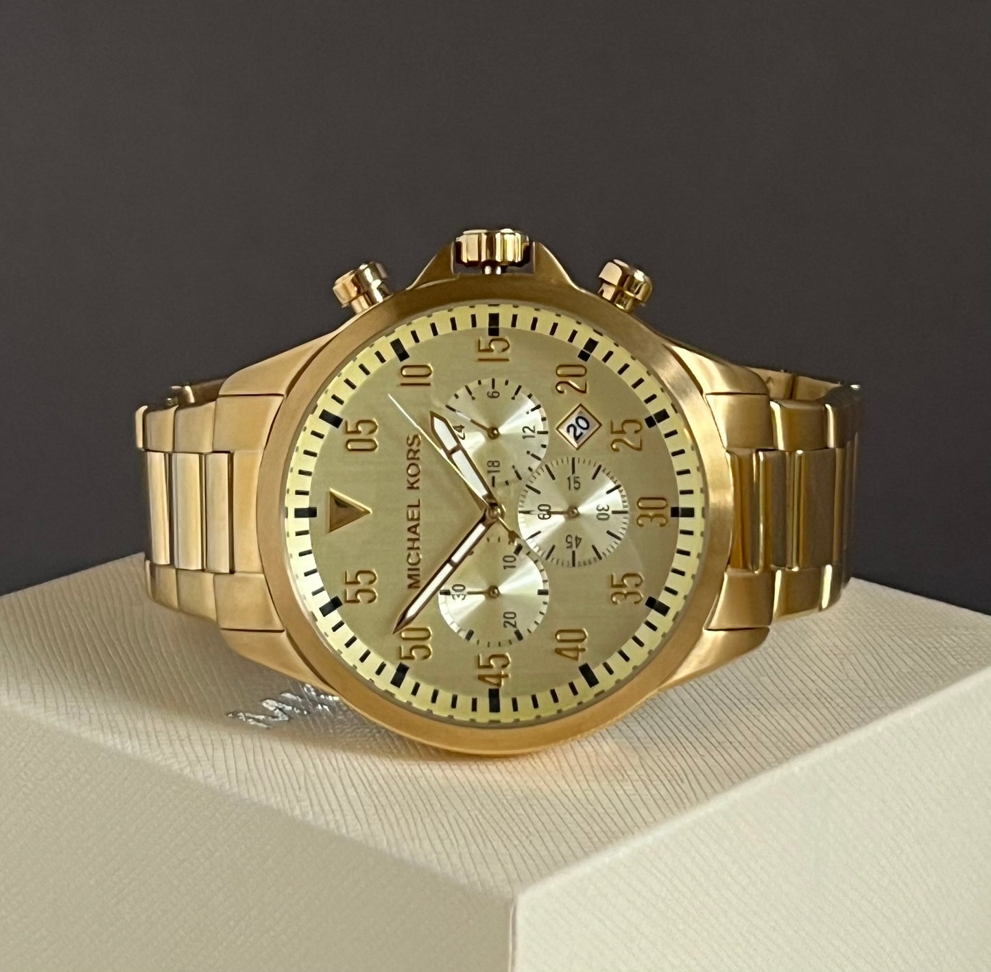 Michael Kors Men’s Gold-Tone Gage Watch