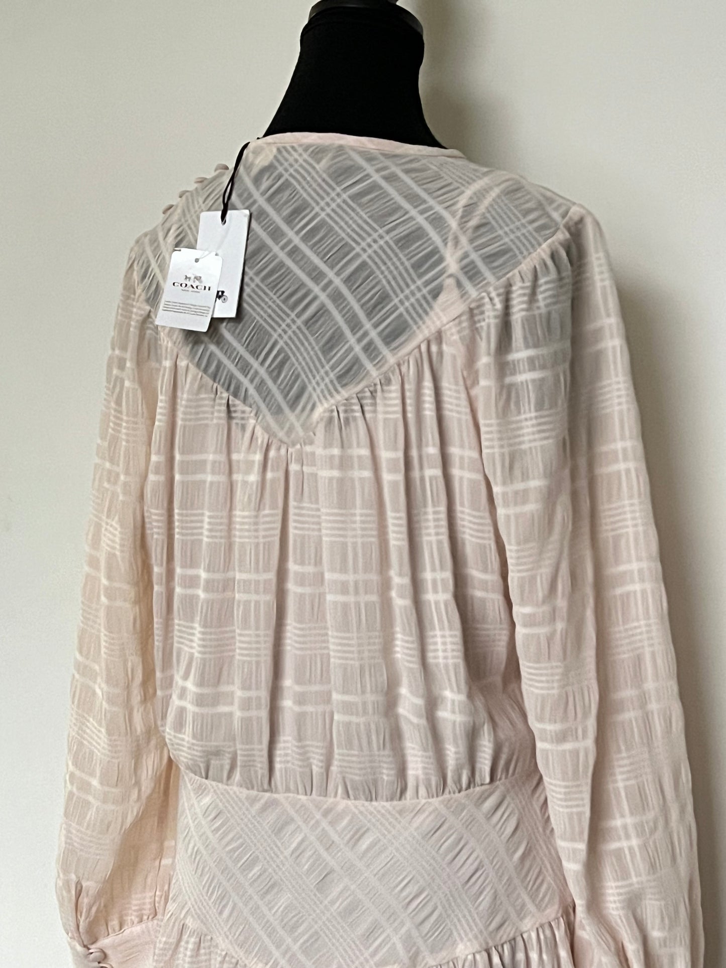 Coach Plaid Yoke Dress