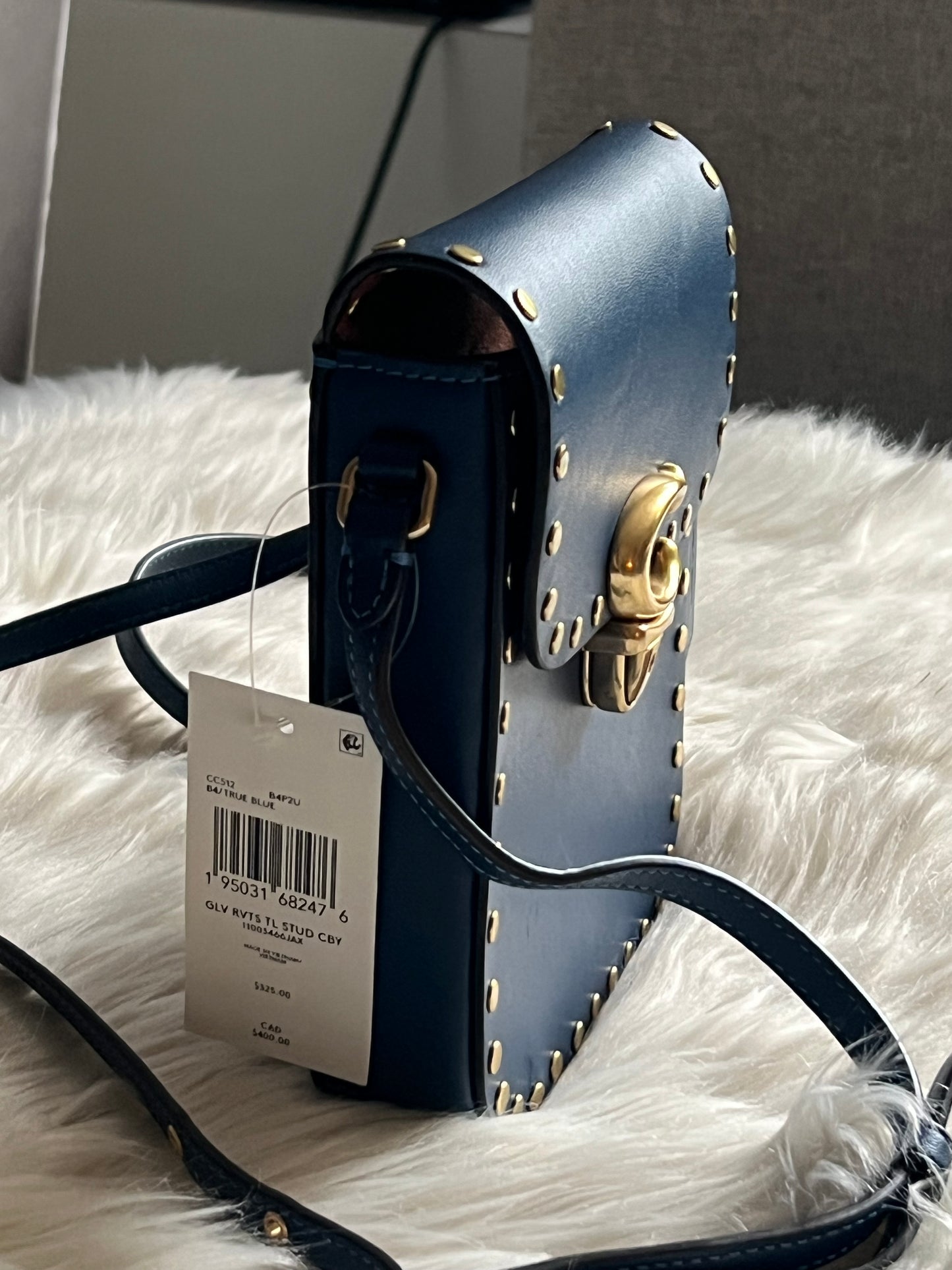 Coach Tall Studio Crossbody with Rivets