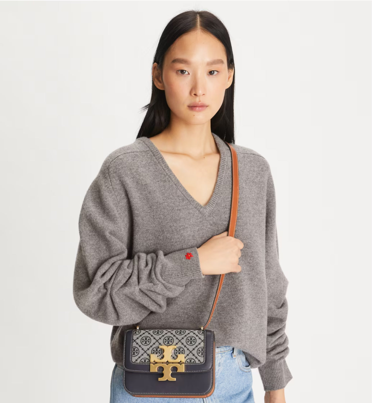 Tory Burch Small T Monogram Eleanor Shoulder Bag