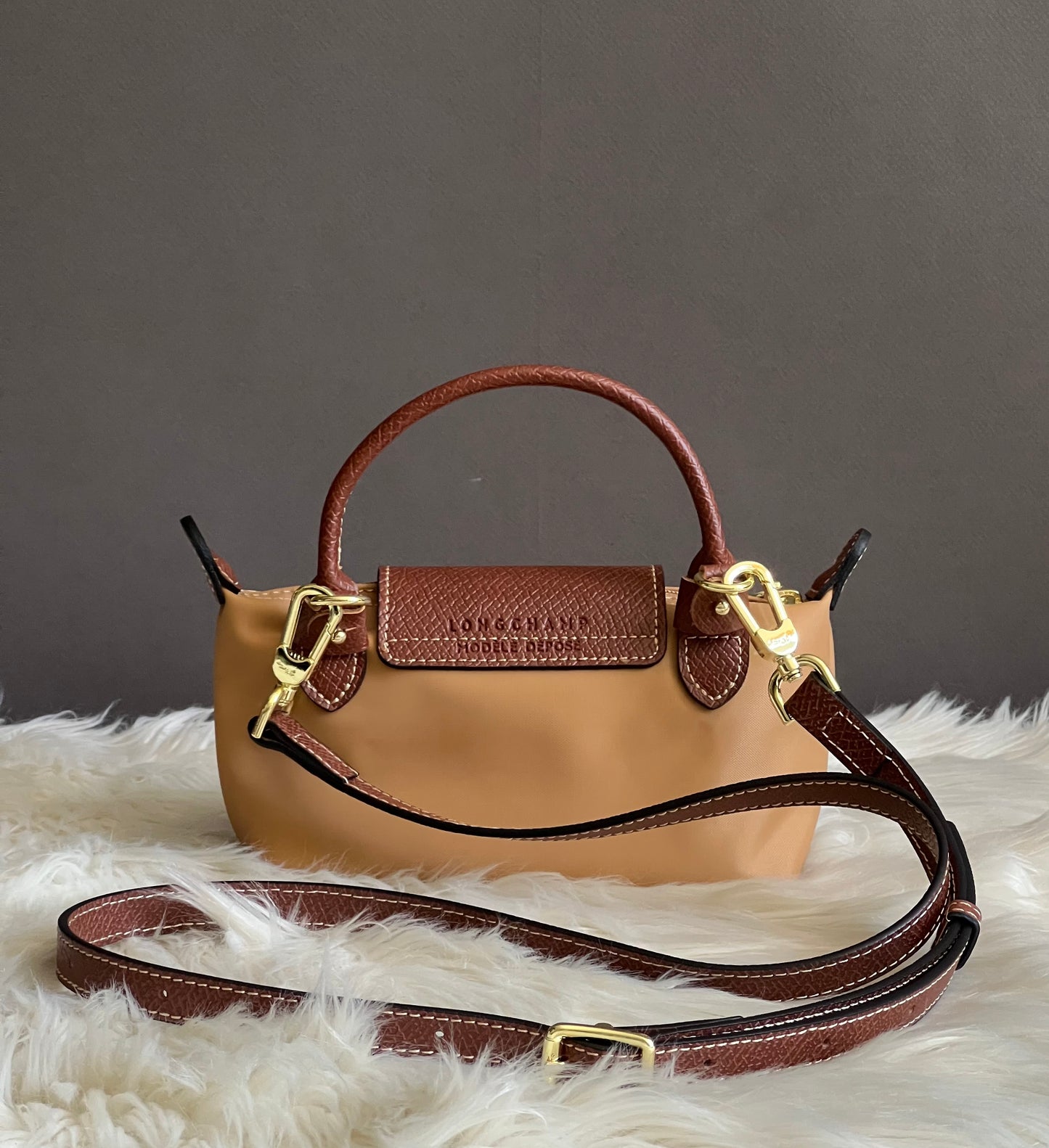 Longchamp XS Le Pliage Original Pouch with Strap