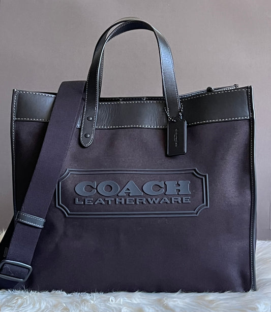 Coach Field Tote 40 with Coach Badge