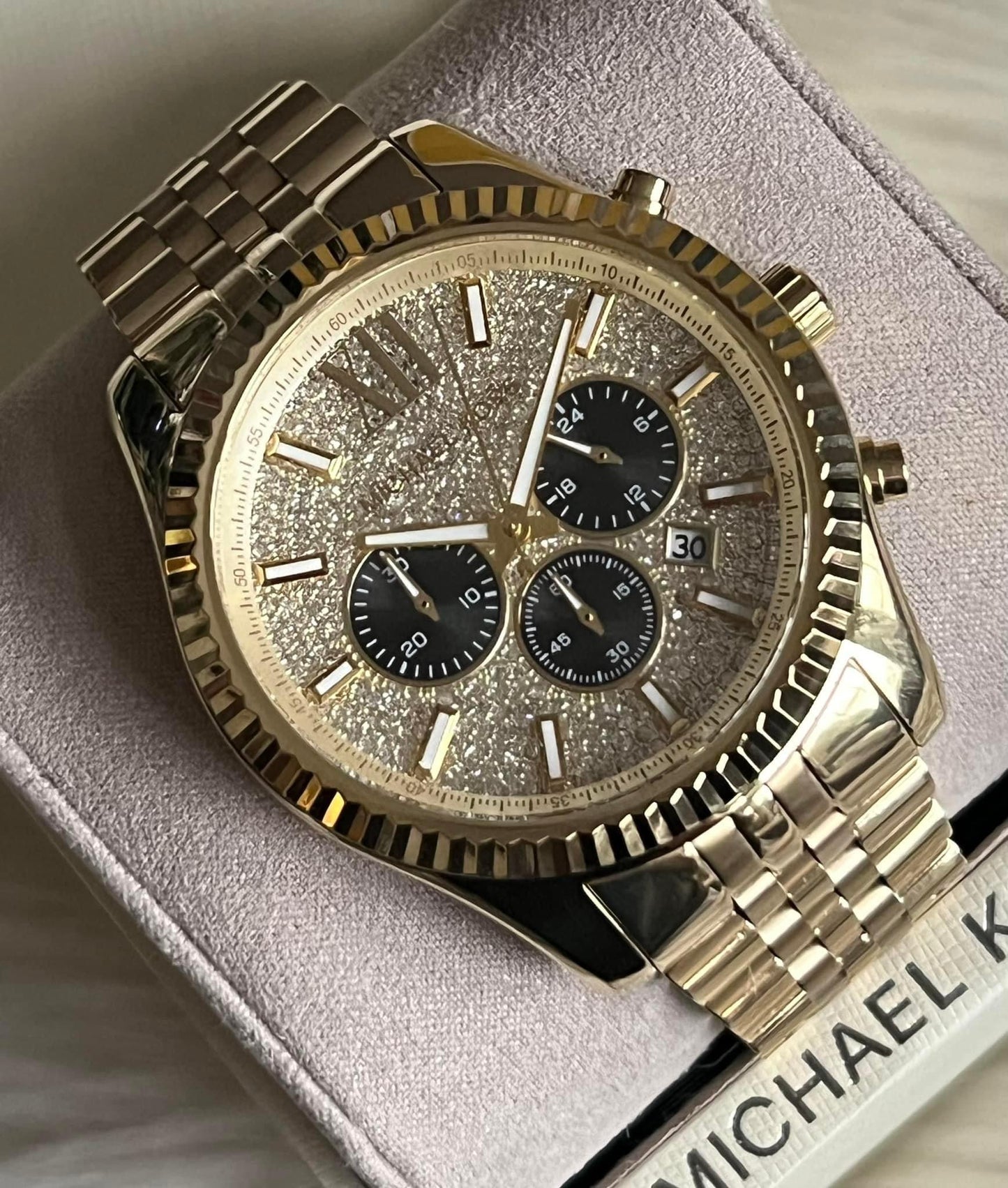 Michael Kors Oversized Lexington Gold-Tone Watch