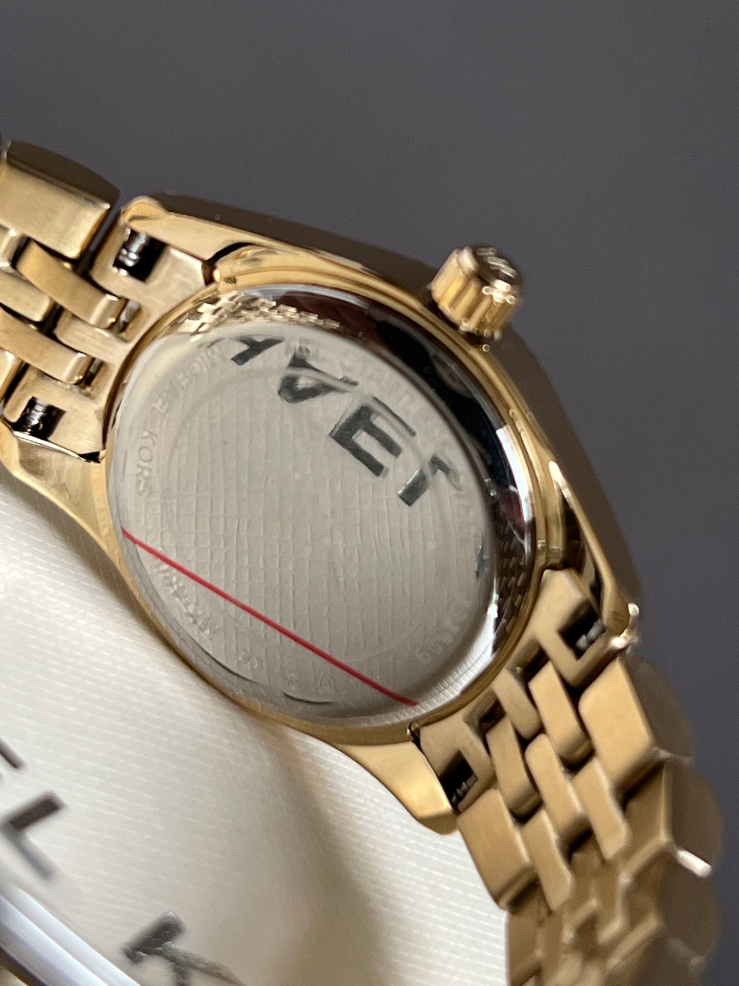 Michael Kors Women’s Mini Lexington Pavé Gold-Tone Watch