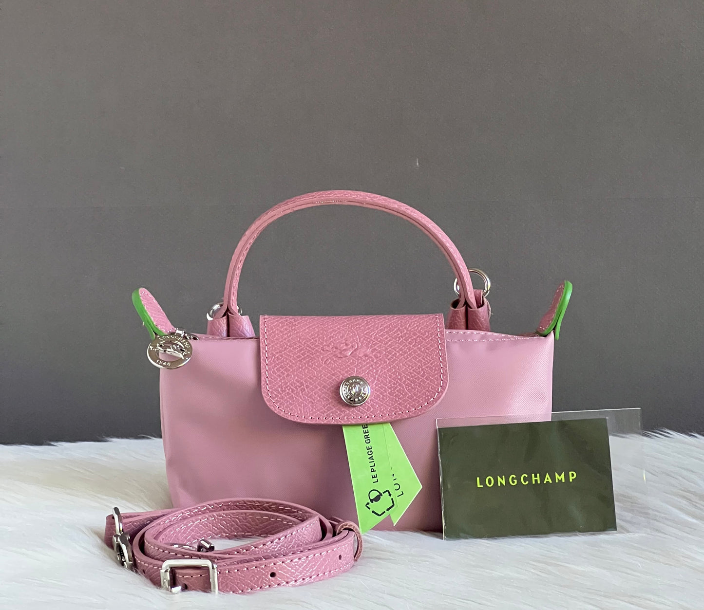 Longchamp XS Le Pliage Original Pouch with Strap