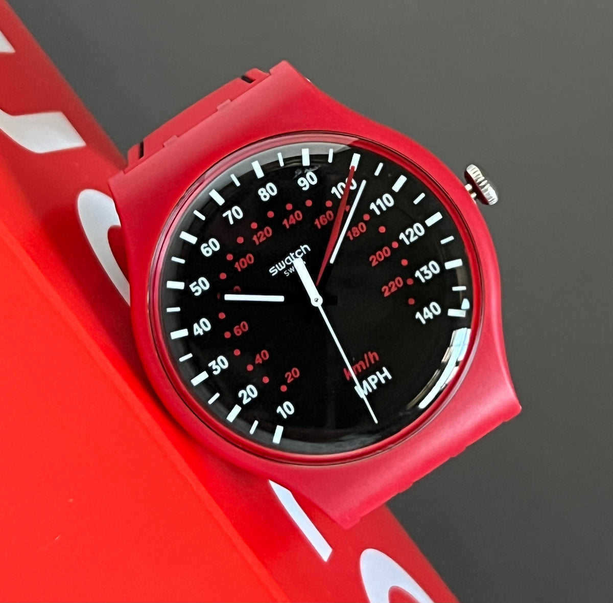 Swatch Red Brake Watch