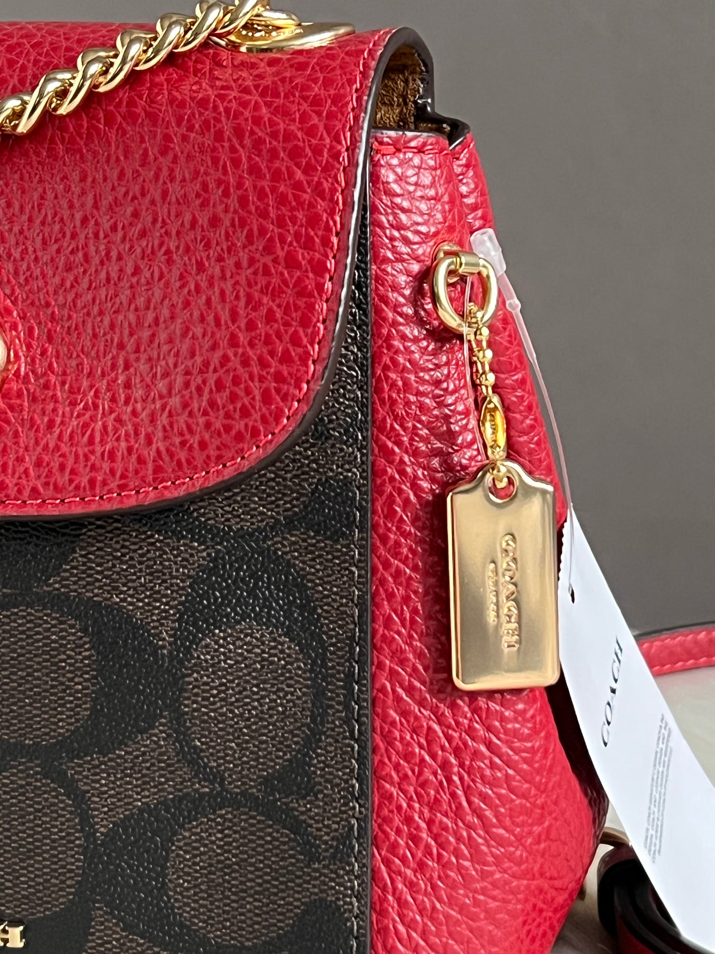 Coach Convertible Mini Backpack In Signature Canvas