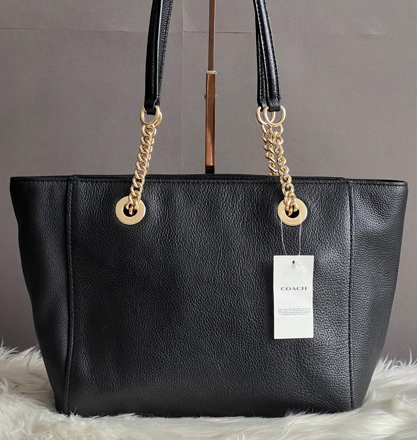 Coach Turnlock Chain Tote 27