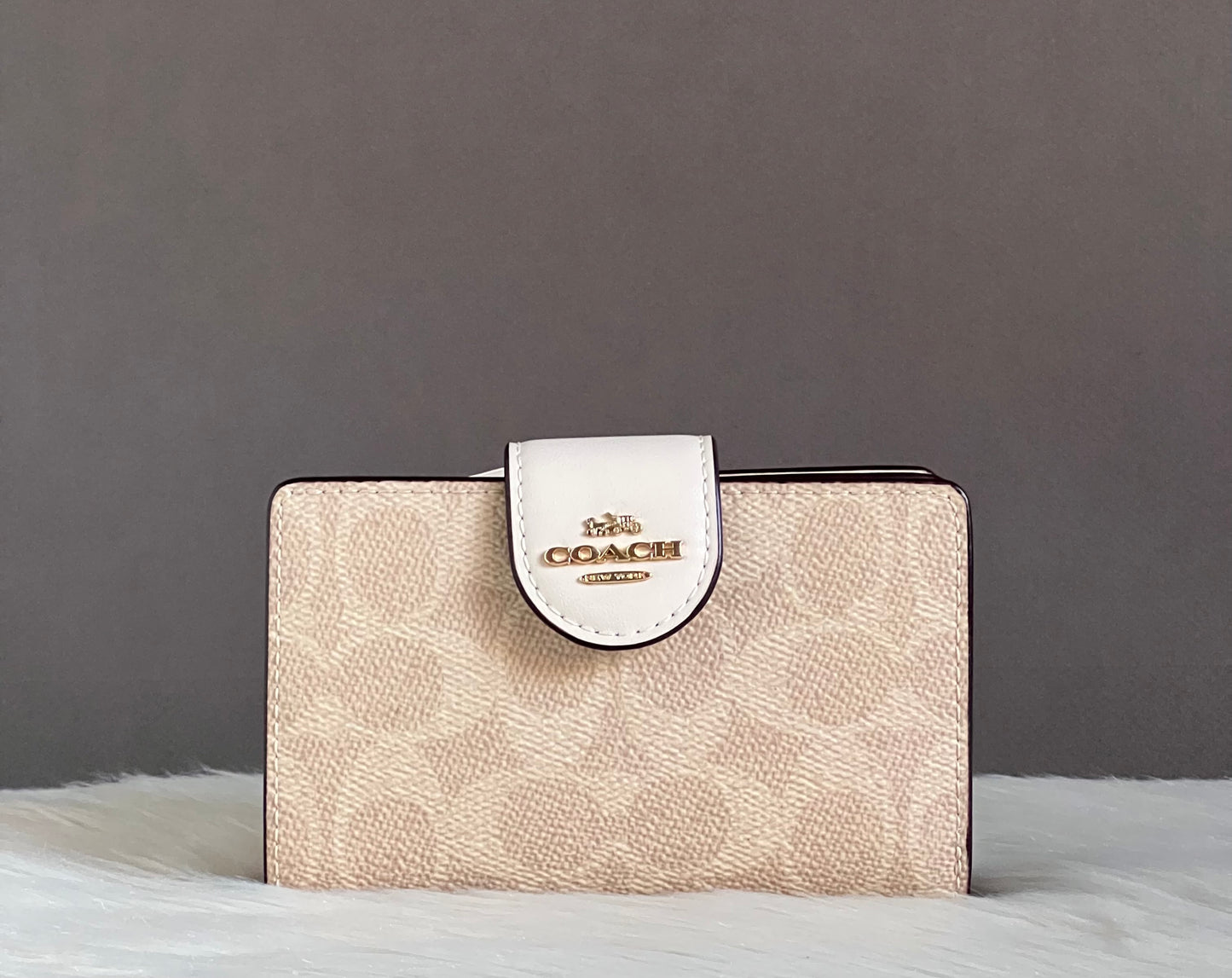 Coach Phone Wallet In Signature Canvas