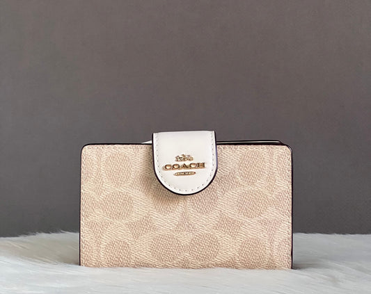 Coach Phone Wallet In Signature Canvas